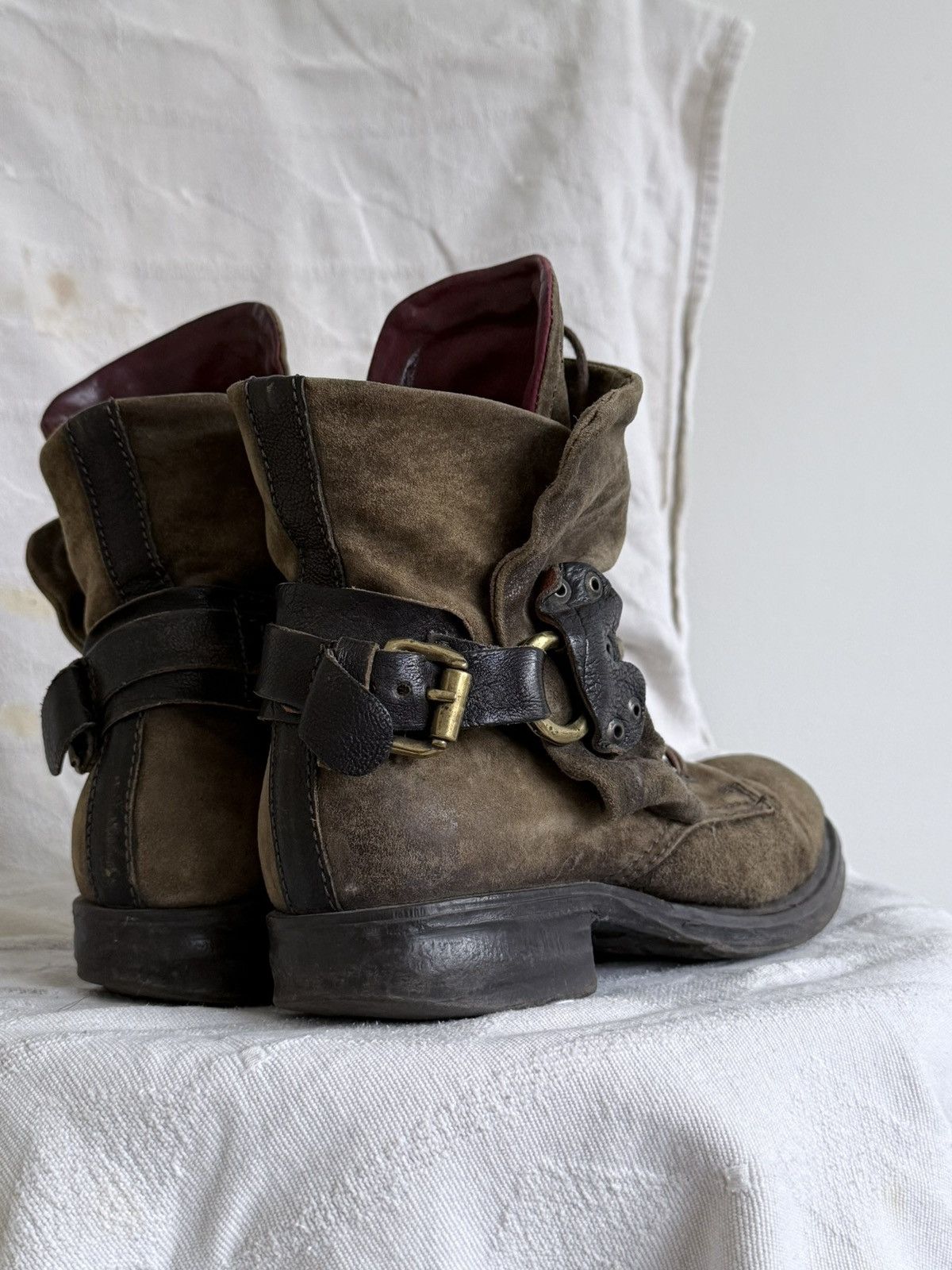 A.S.98 Avant Garde A.S. 98 Tornado Mart Style Suede Leather Boots Size US 6 / EU 39 - 6 Thumbnail
