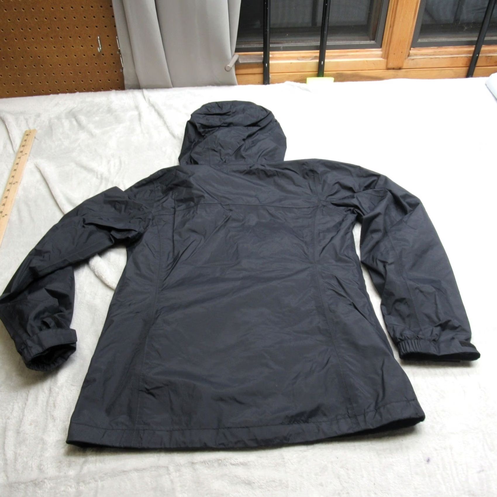 Vintage Columbia Jacket Women Small Black Hooded Lightweight Waterproof Full Zip Wind Size S / US 4 / IT 40 - 2 Thumbnail