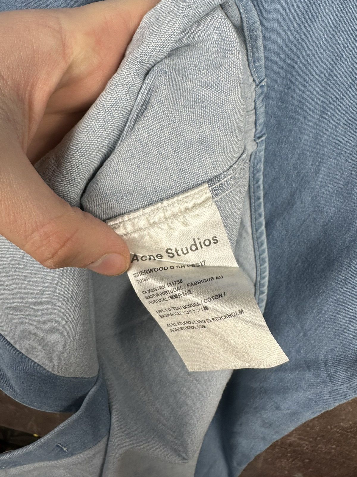 Acne Studios Acne Studios Classic Fit Denim Shirts Size US M / EU 48-50 / 2 - 7 Thumbnail