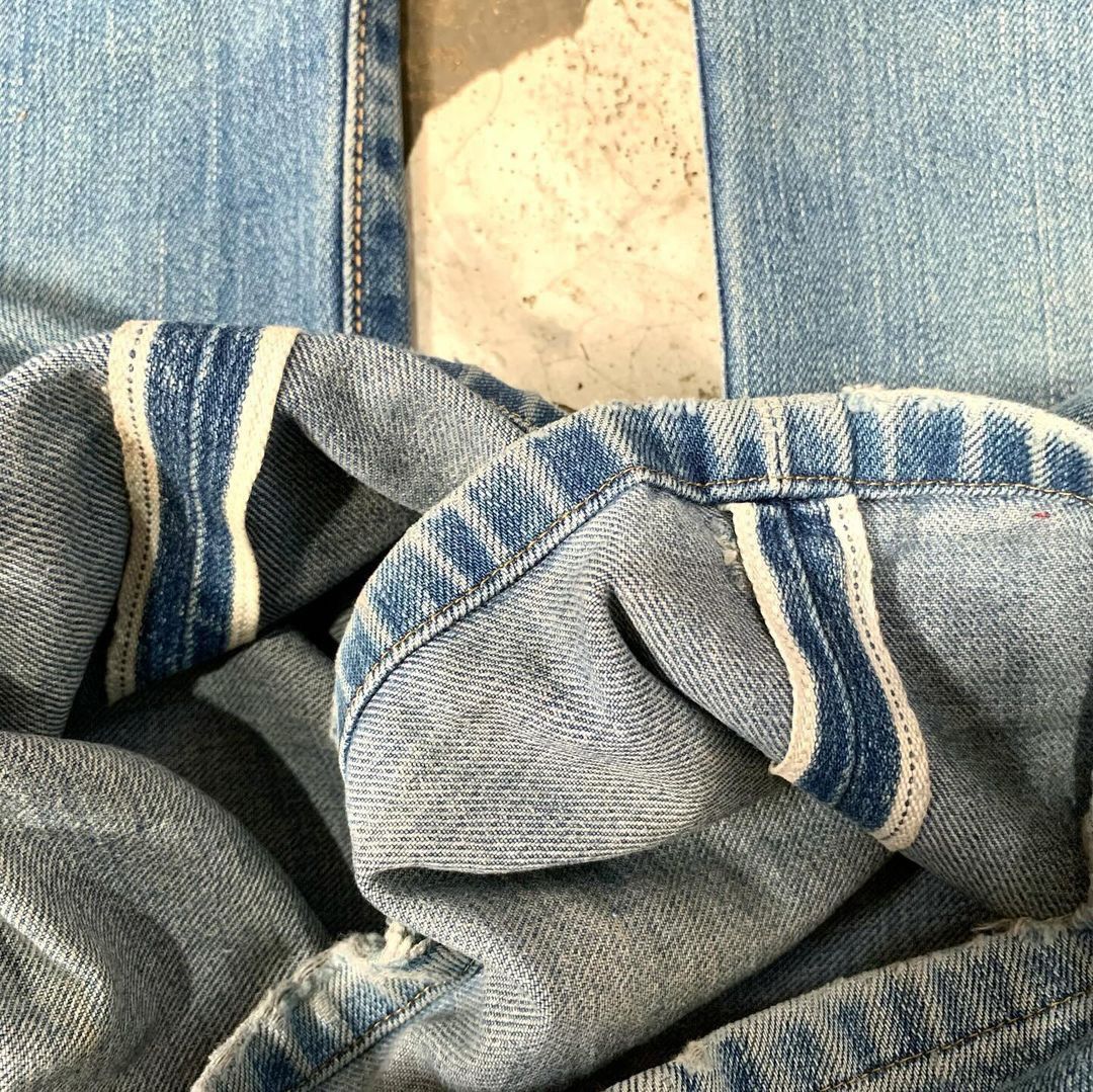 Lee × Levi's × Wrangler Vintage 80’s Lee selvegge Buckle back denim pants Size US 32 / EU 48 - 4 Thumbnail