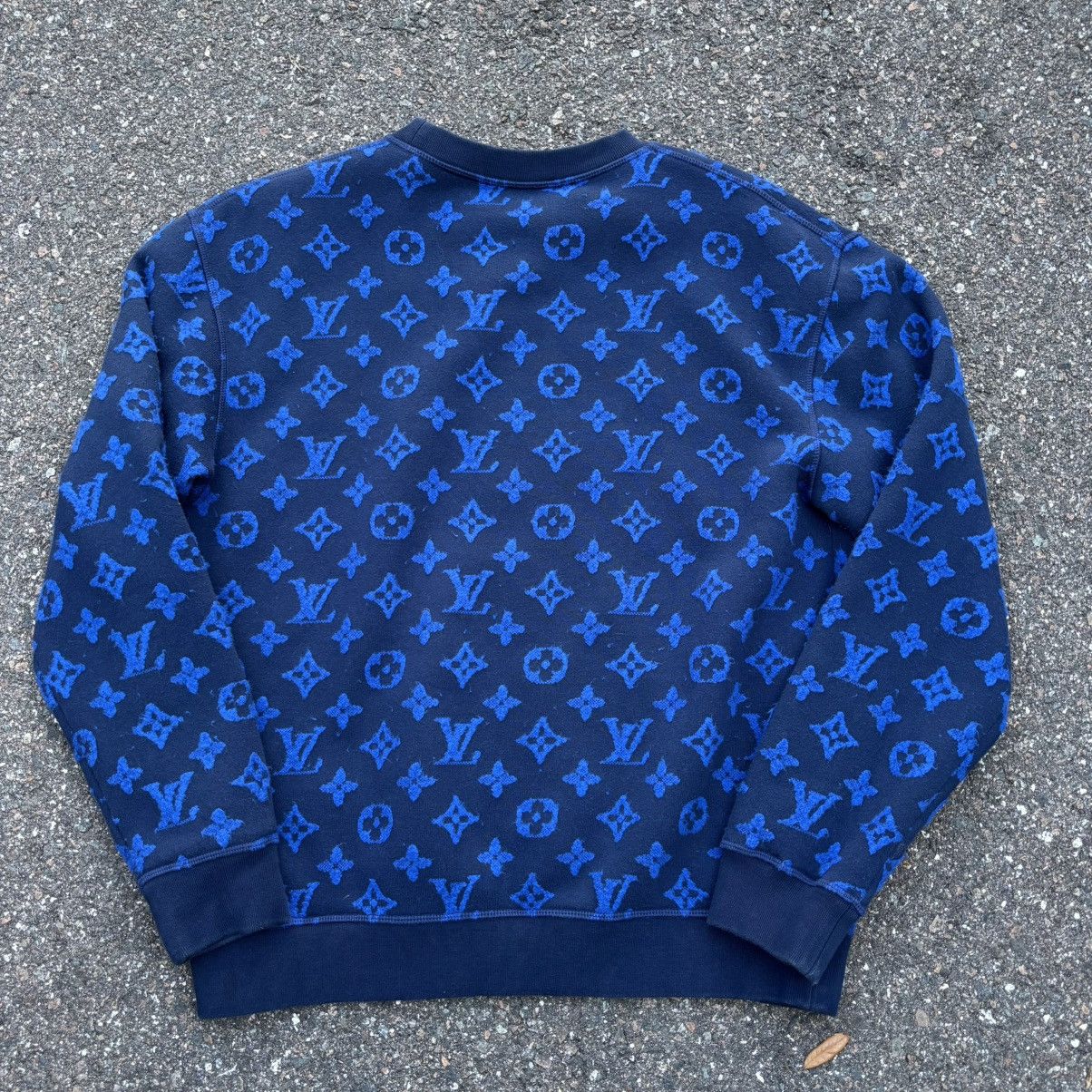 Louis Vuitton Louis Vuitton Blue Monogram Jacquard Cotton Size US L / EU 52-54 / 3 - 2 Thumbnail