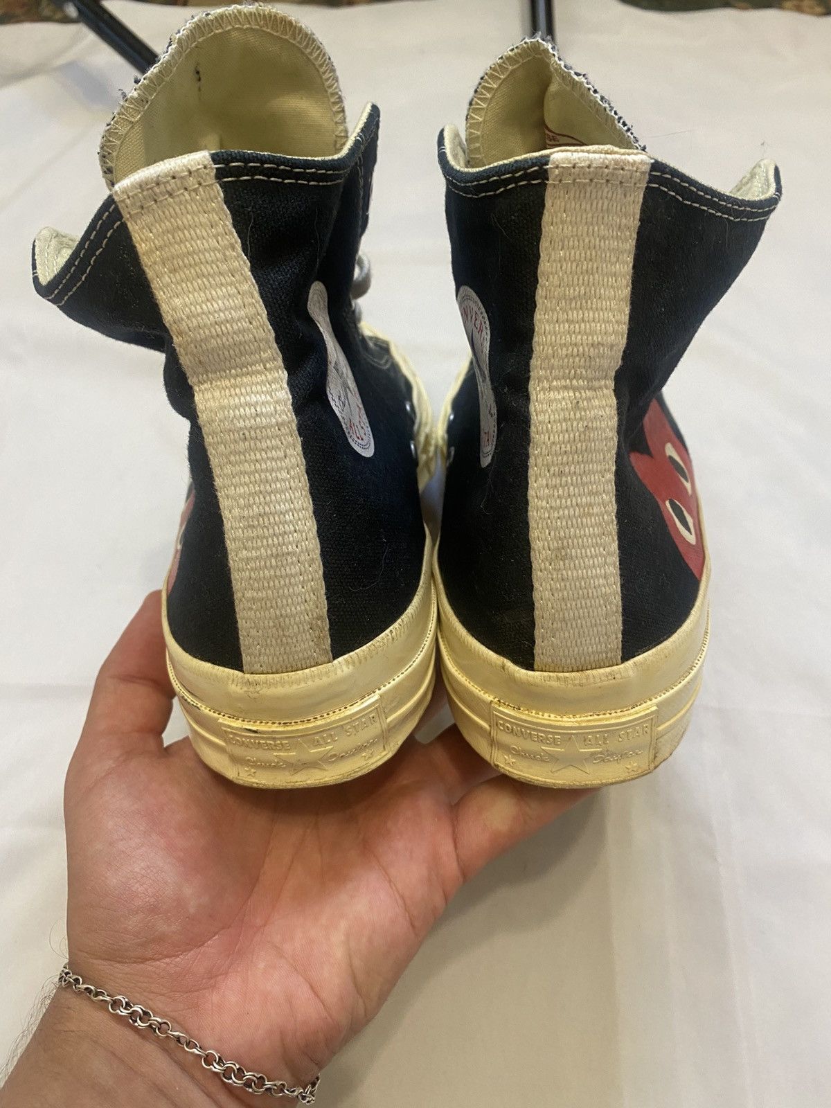 Comme des Garcons PLAY × Converse Converse X Comme Des Garcons Play Chuck 70 Black High US 8 Size US 8 / EU 41 - 6 Thumbnail