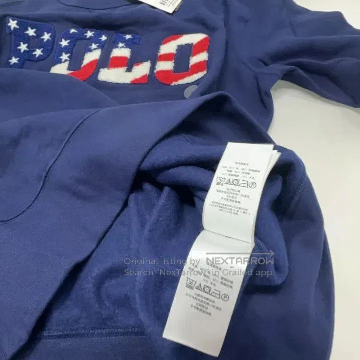 Polo Ralph Lauren Polo Ralph Lauren Navy Flag Logo Crewneck Sweatshirt. Size US M / EU 48-50 / 2 - 4 Thumbnail