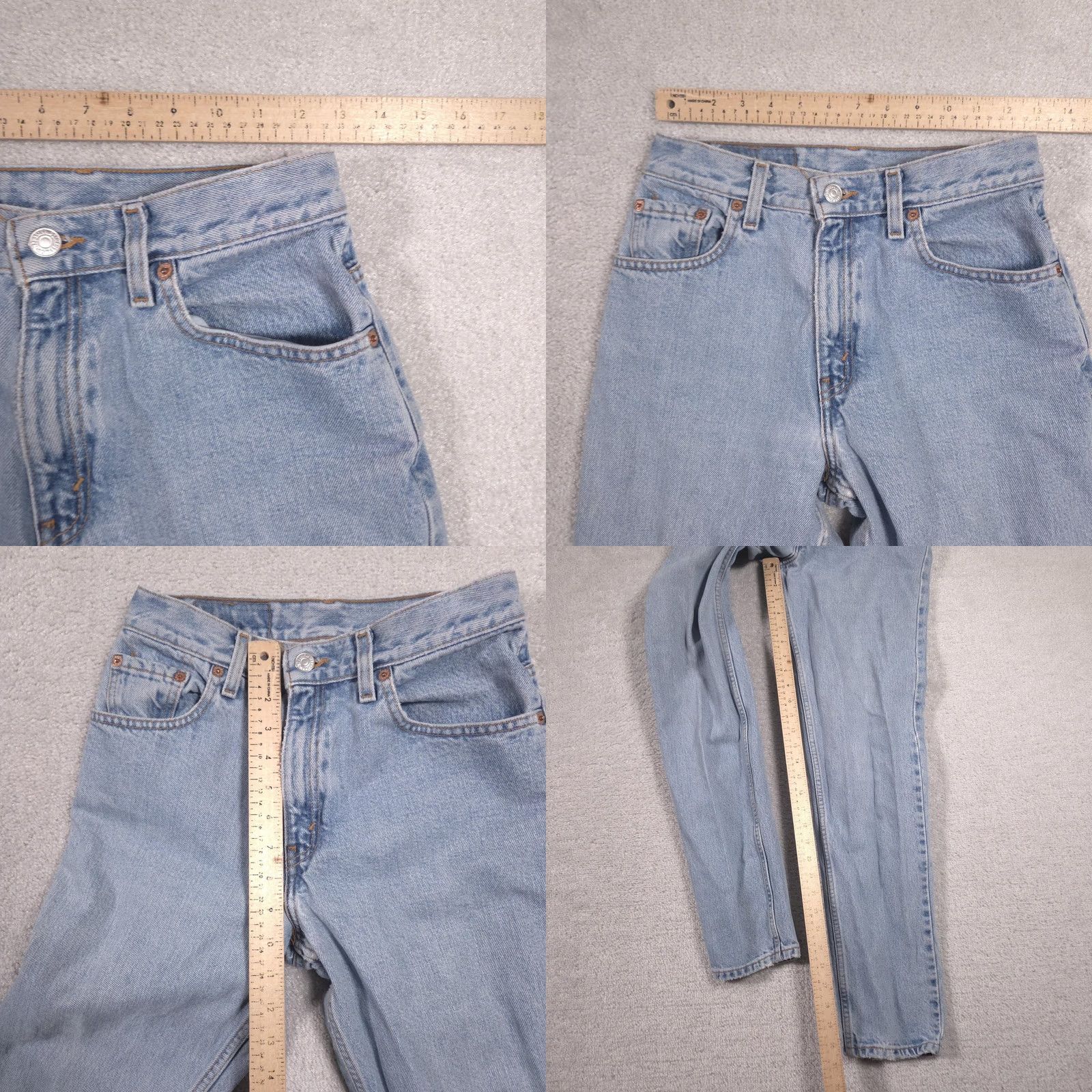 Levi's VINTAGE Levi's 550 Jeans Womens Junior 7 Blue High Rise Relaxed Tapered Leg 26x31 Denim Size 28" / US 6 / IT 42 - 8 Thumbnail