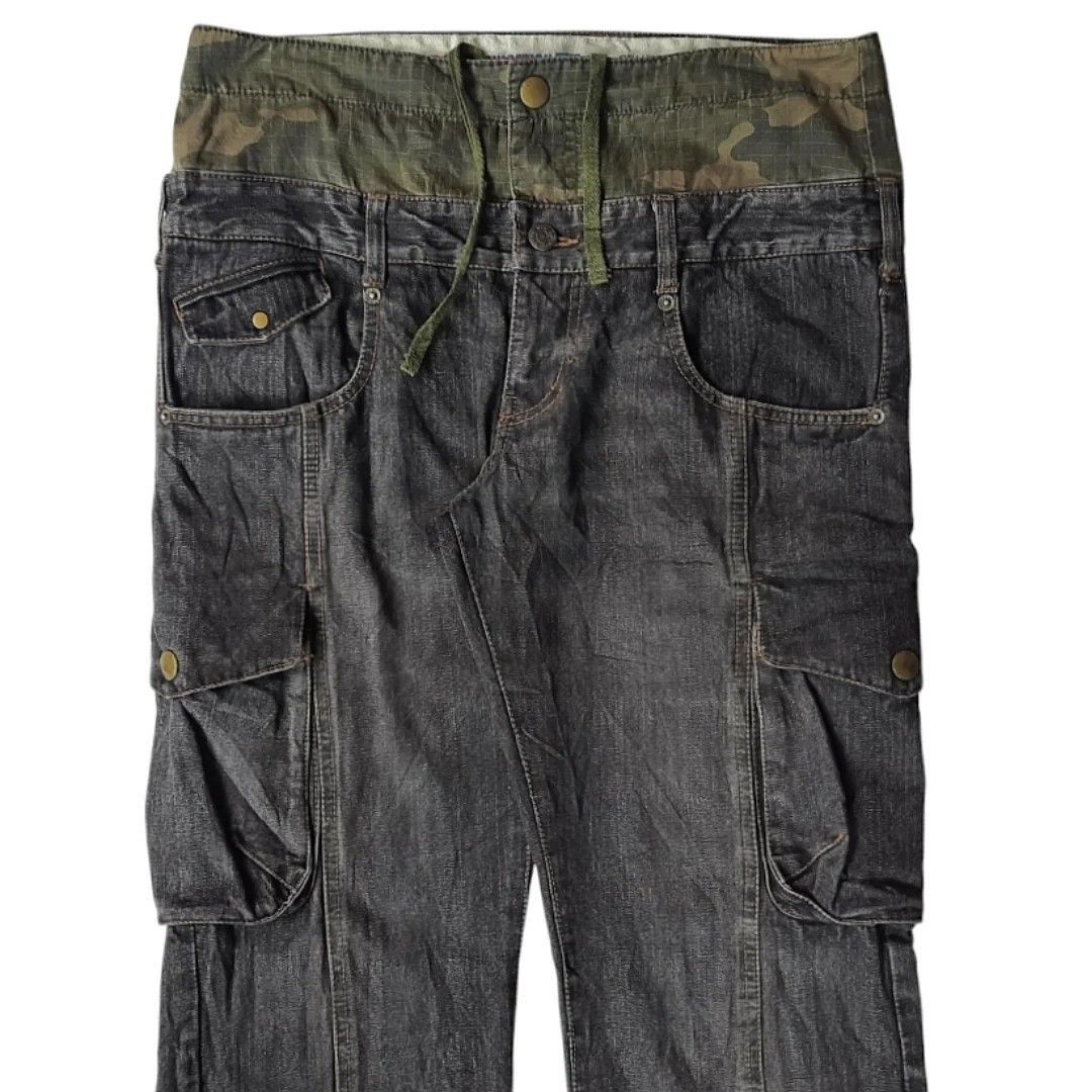 Hysteric Glamour × Japanese Brand Japanese double waist jeans beautiful design Size US 33 - 1 Thumbnail