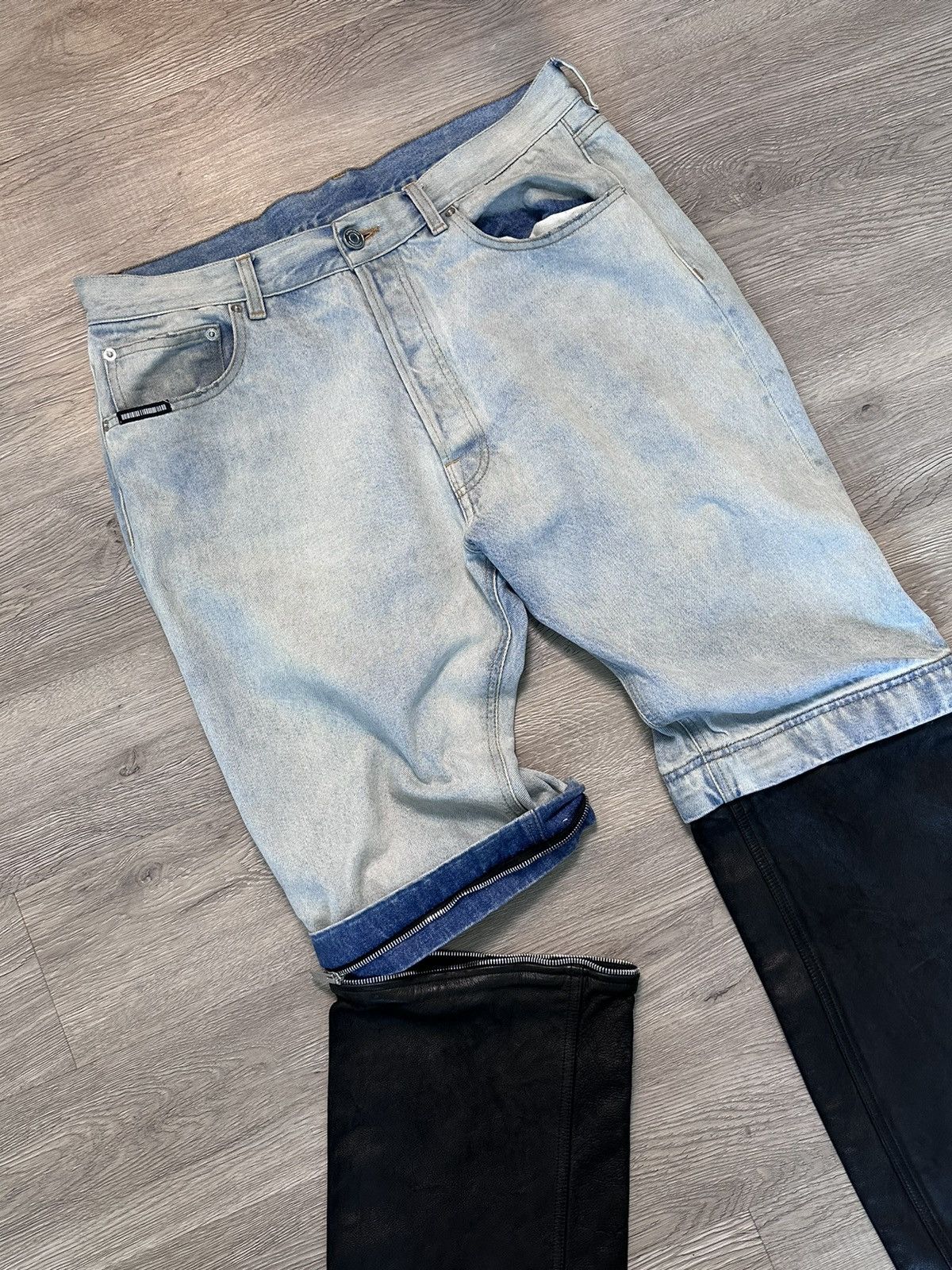 Vetements VTMNTS Denim / Leather Convertible Jeans Size US 34 / EU 50 - 2 Thumbnail