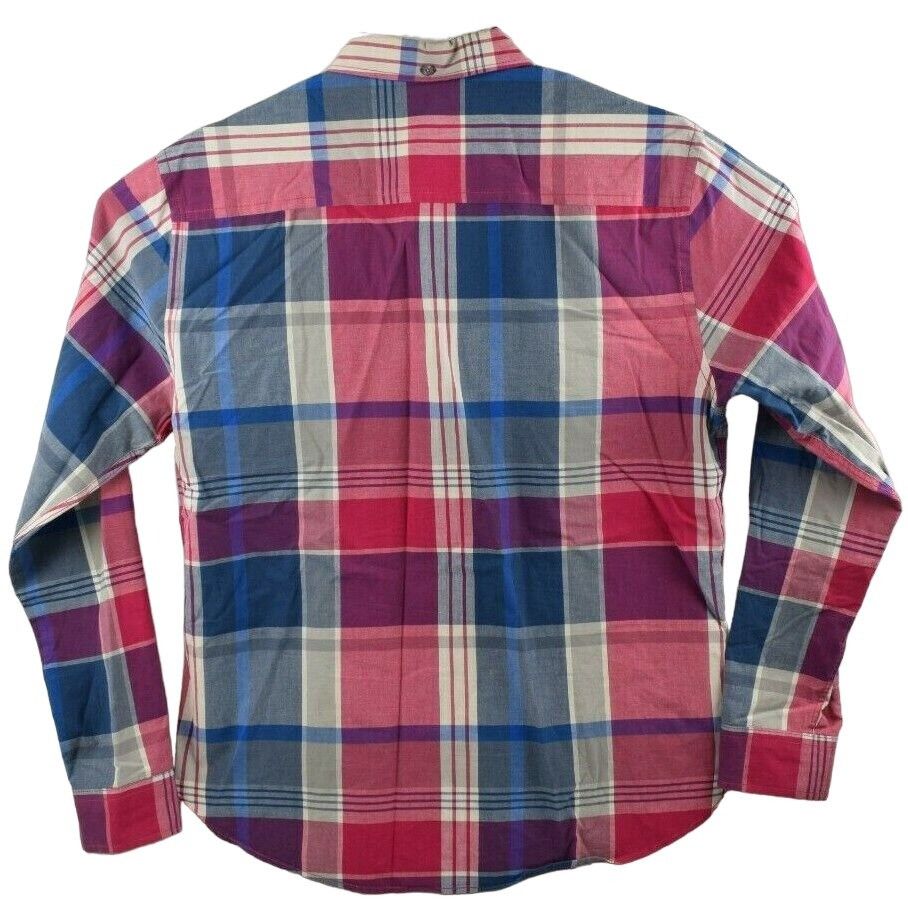 Aeropostale Aeropostle Mens Large Button Down Blue Plaid Cotton Long Sle Size US L / EU 52-54 / 3 - 6 Thumbnail
