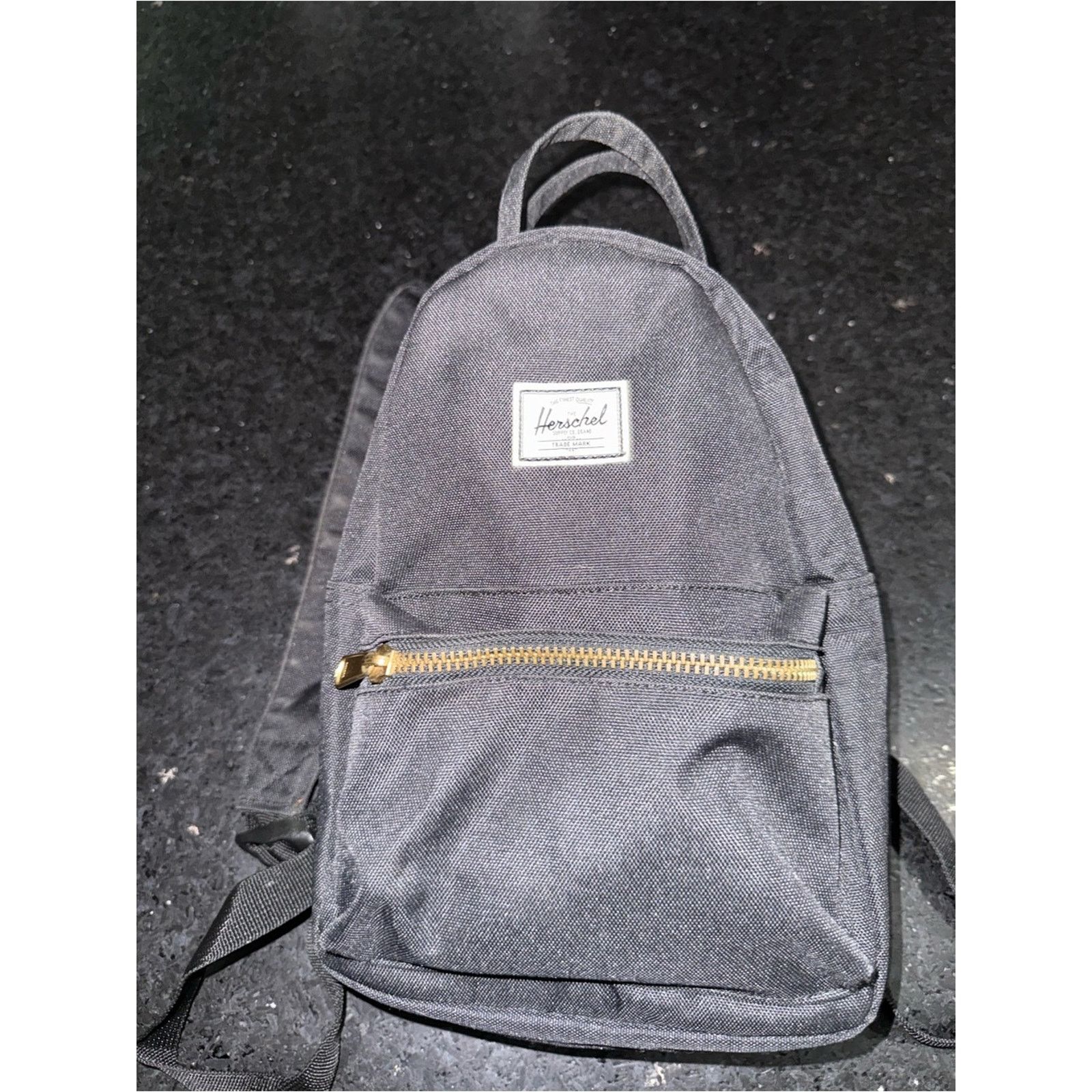 Herschel Supply Co. HERSCHEL NOVA MINI BACKPACK Black with Gold Hardware PERFECT Size ONE SIZE - 3 Thumbnail