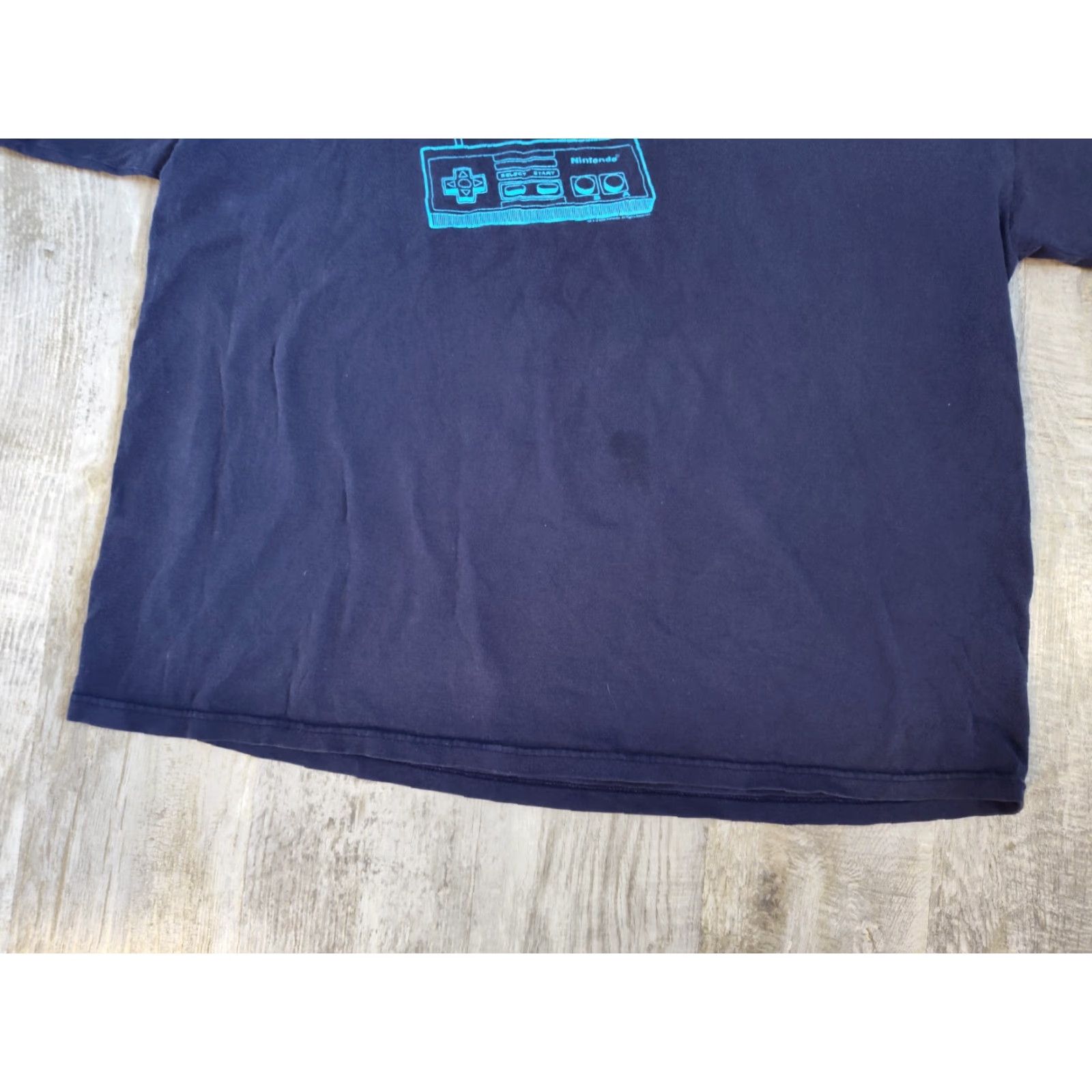 Delta VINTAGE Delta Nintendo NES Play With Me T-Shirt Mens XL Blue 90s Video Game Gamer Graphic Size US XL / EU 56 / 4 - 2 Thumbnail