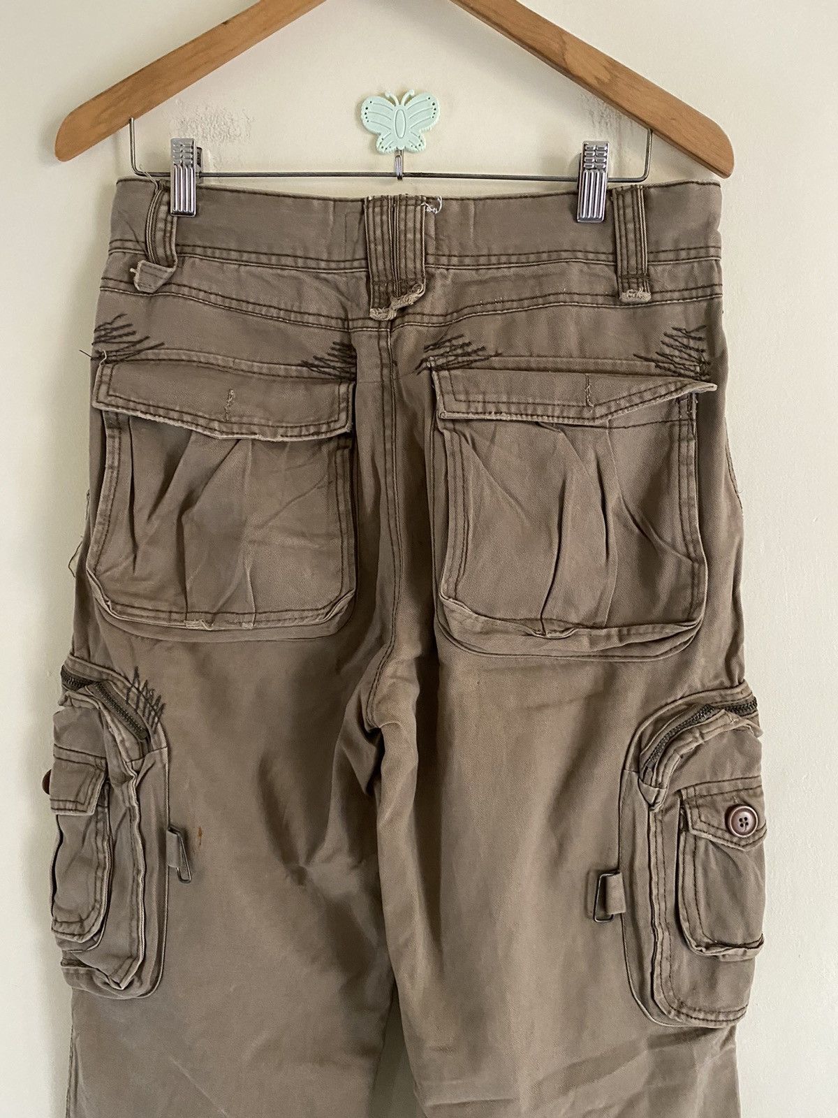 Hysteric Glamour No Brand Rare Design Tactical Multi Pocket Brown Cargo Army Size US 32 / EU 48 - 6 Thumbnail