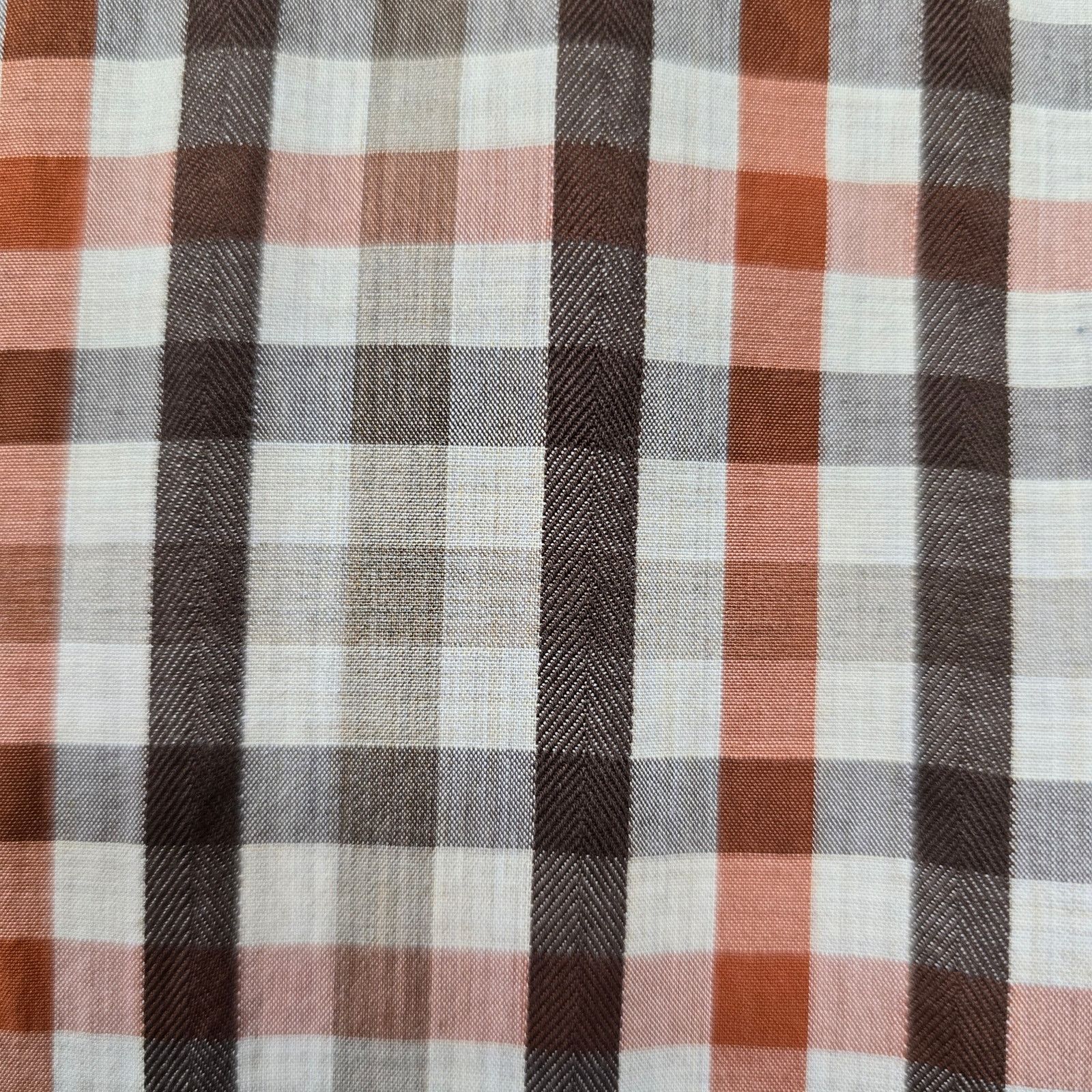 Johnston & Murphy Johnston & Murphy Shirt 2XL Brown Checked Button down L/S Size US XXL / EU 58 / 5 - 4 Thumbnail