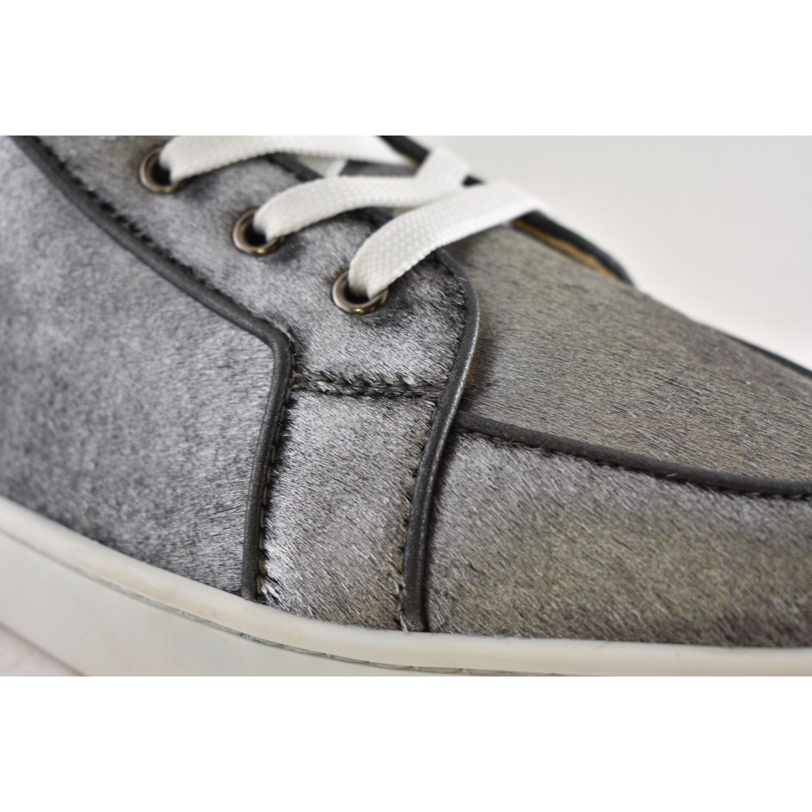 Christian Louboutin Christian Louboutin Mens Rantus Orlato Flat Silver Pony High Size US 11 / EU 44 - 4 Thumbnail
