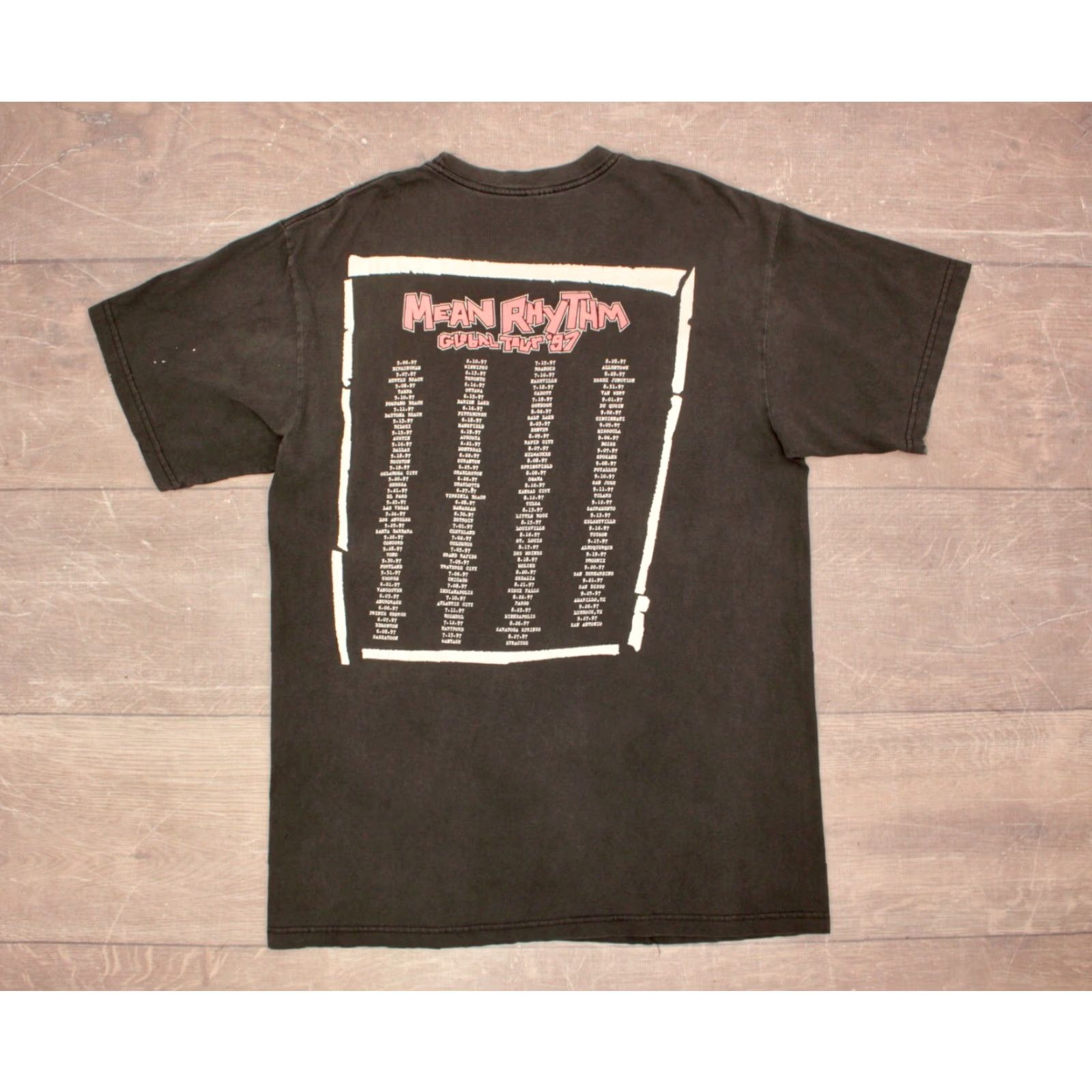 Vintage VINTAGE Men’s VTG 90s ZZ Top Mean Rhythm Tour '97 TShirt XL Black Graphic Tee Mens Size US XL / EU 56 / 4 - 2 Thumbnail