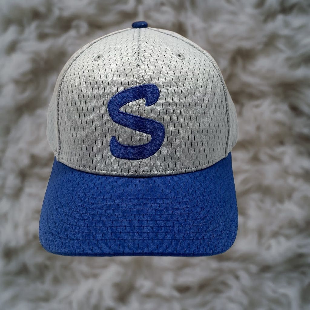 Vintage Richardson Hat Adjustable Pro Adult Size GrayBlue StrapBack Baseball Cap Size ONE SIZE - 1 Thumbnail