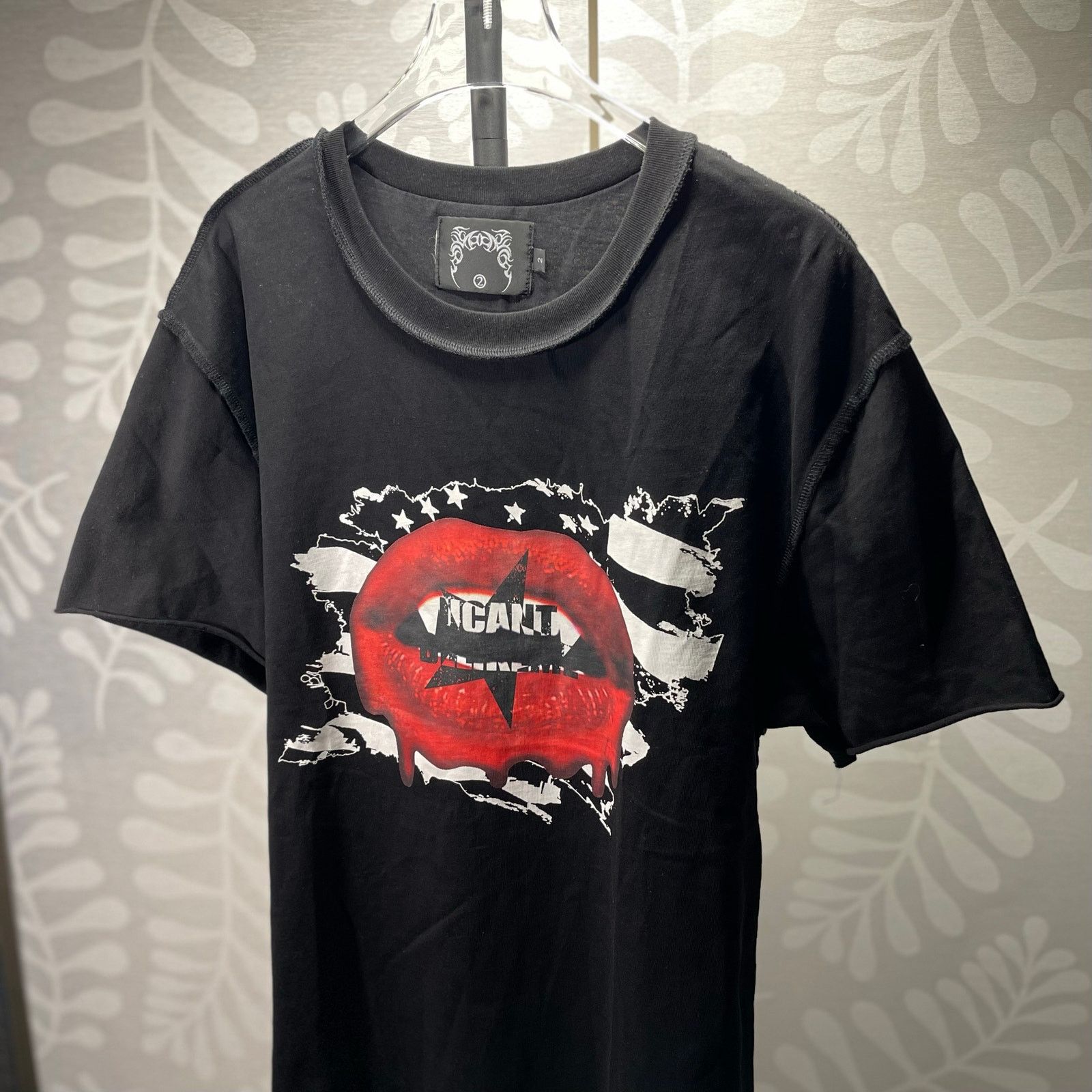 Japanese Brand Y2K Mouth Graphic T-Shirt Men’s size M Black Red Lips Tee Size US M / EU 48-50 / 2 - 7 Thumbnail