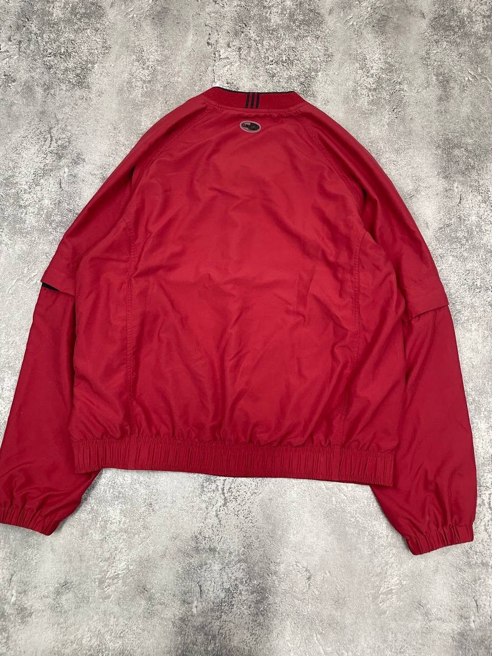 Adidas Adidas Men's Vintage Pullover Jacket Red Lightweight V-Neck Size US S / EU 44-46 / 1 - 7 Thumbnail