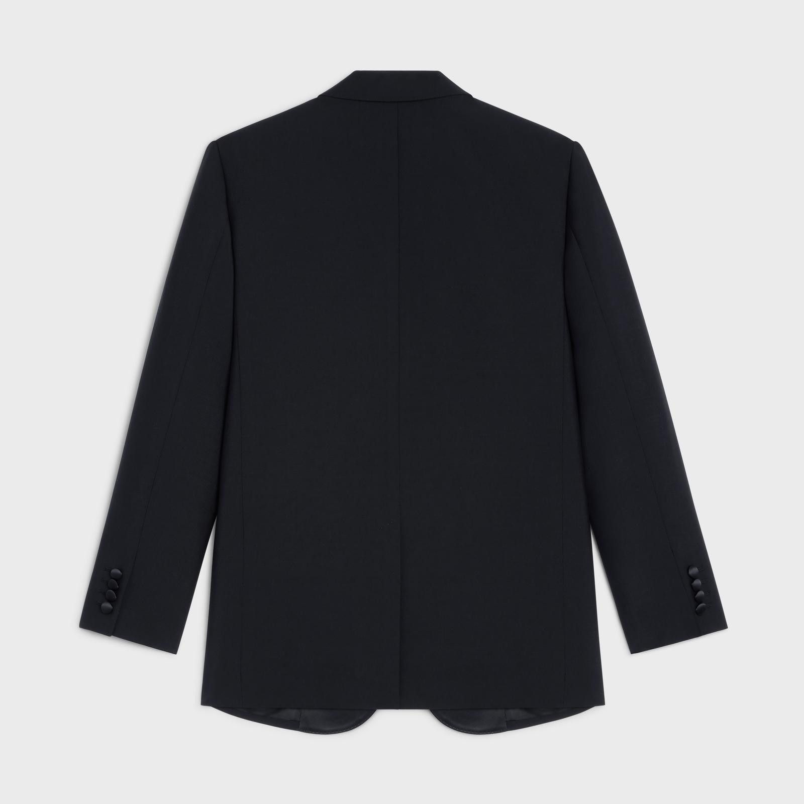 Celine o1w1db11124 Jude Tux Wool Mohair Jacket in Black Size XS / US 0-2 / IT 36-38 - 2 Thumbnail