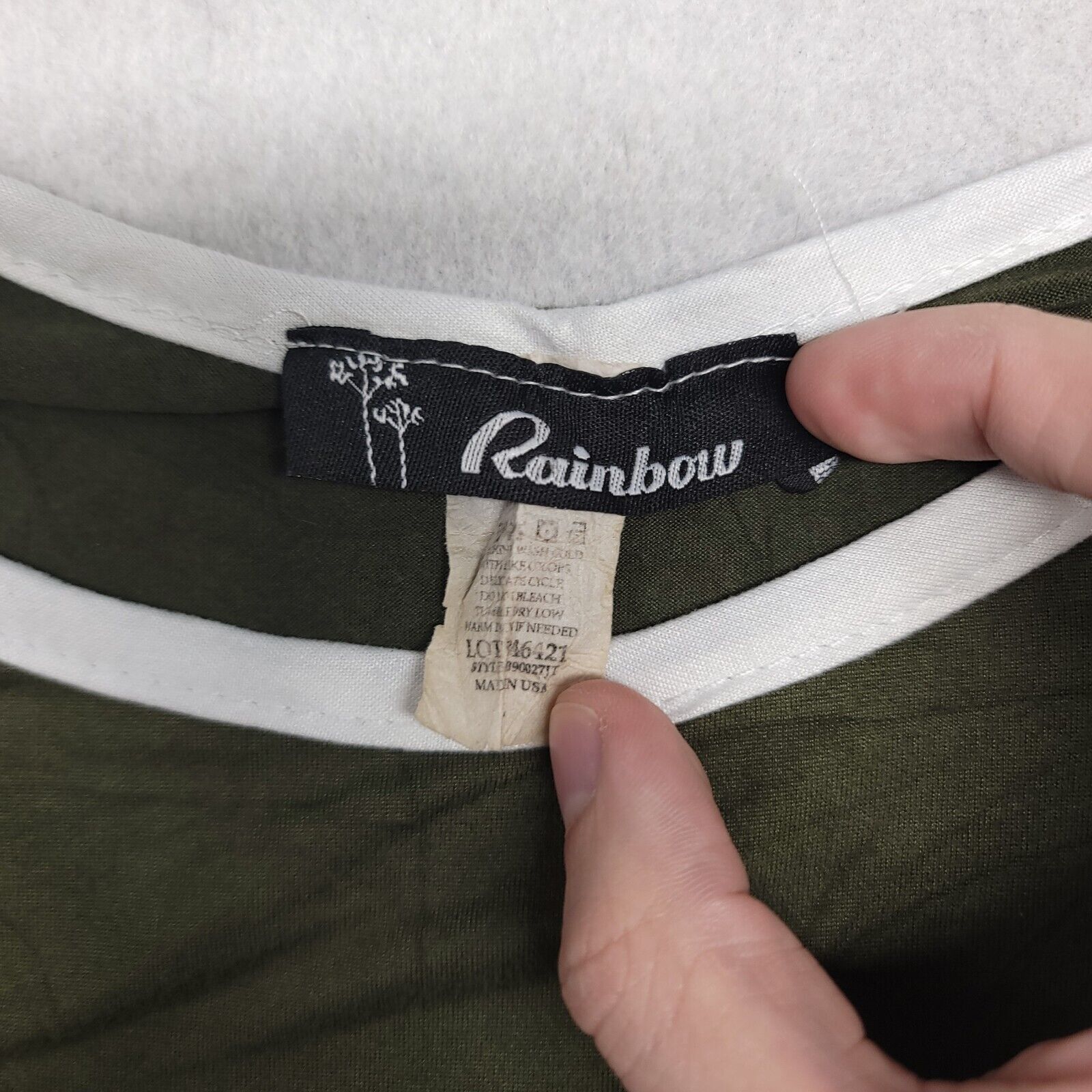 Rainbow Rainbow Casual T Shirt Womens Size Large L Green White Size L / US 10 / IT 46 - 2 Thumbnail