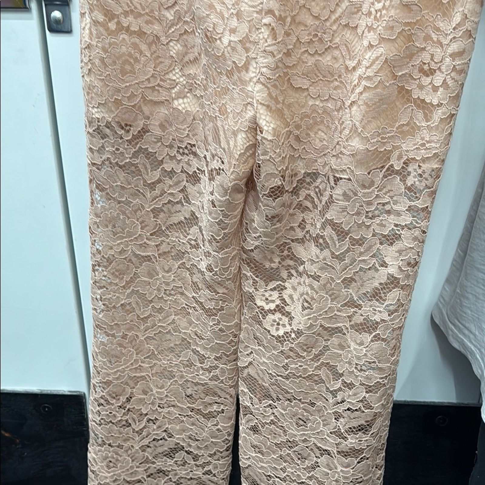 Blumarine NWT Blugirl Blush Lace Pants Size M Size 25" / US 0 / IT 36 - 8 Thumbnail