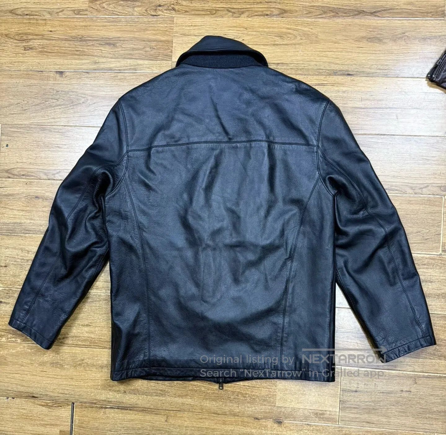 Canali Italian Canali Men's Leather Jacket. Size US M / EU 48-50 / 2 - 2 Thumbnail