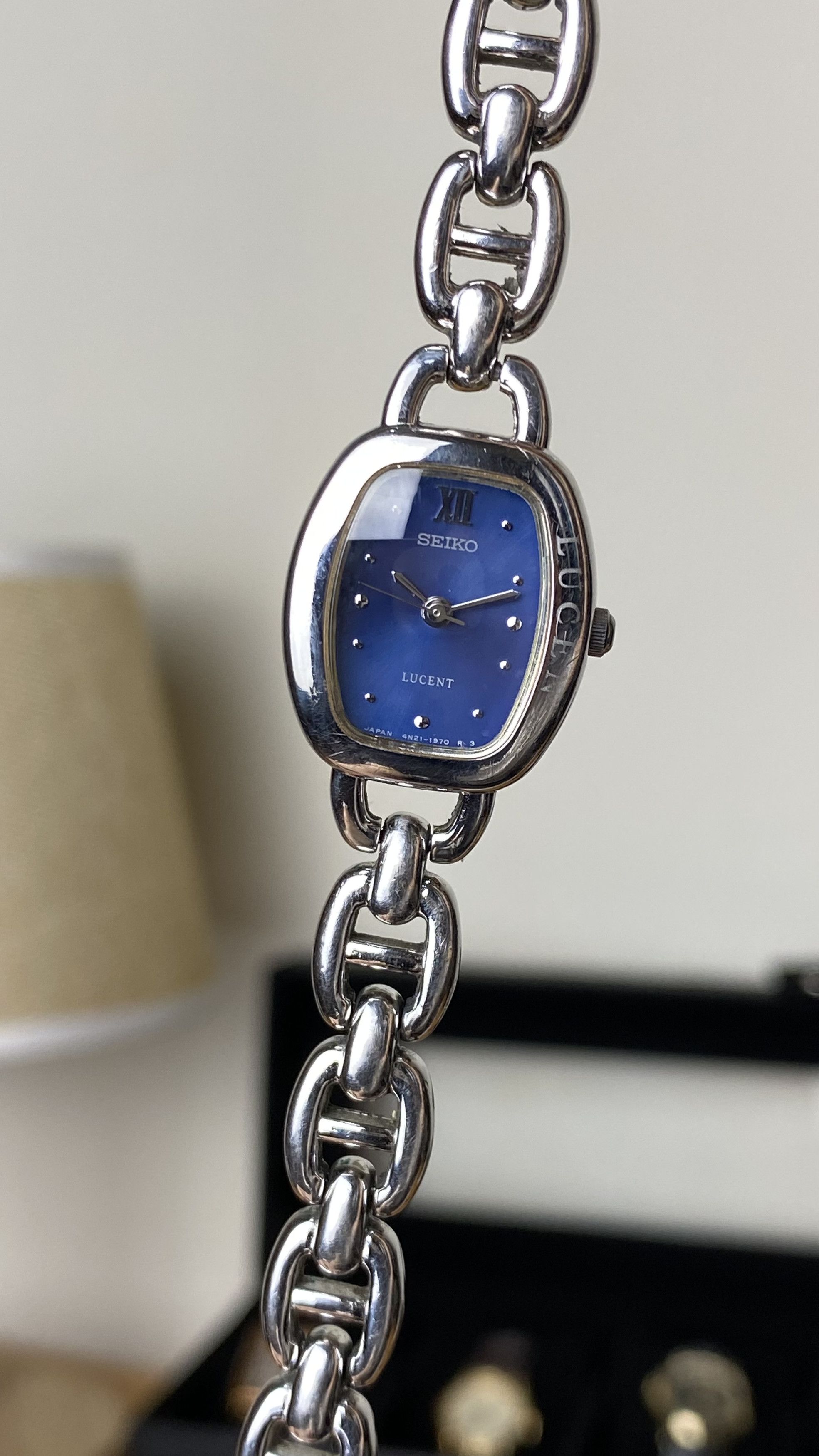 Seiko × Vintage 💥Vintage 90's Seiko Lucent Sunburst Blue Size ONE SIZE - 4 Thumbnail