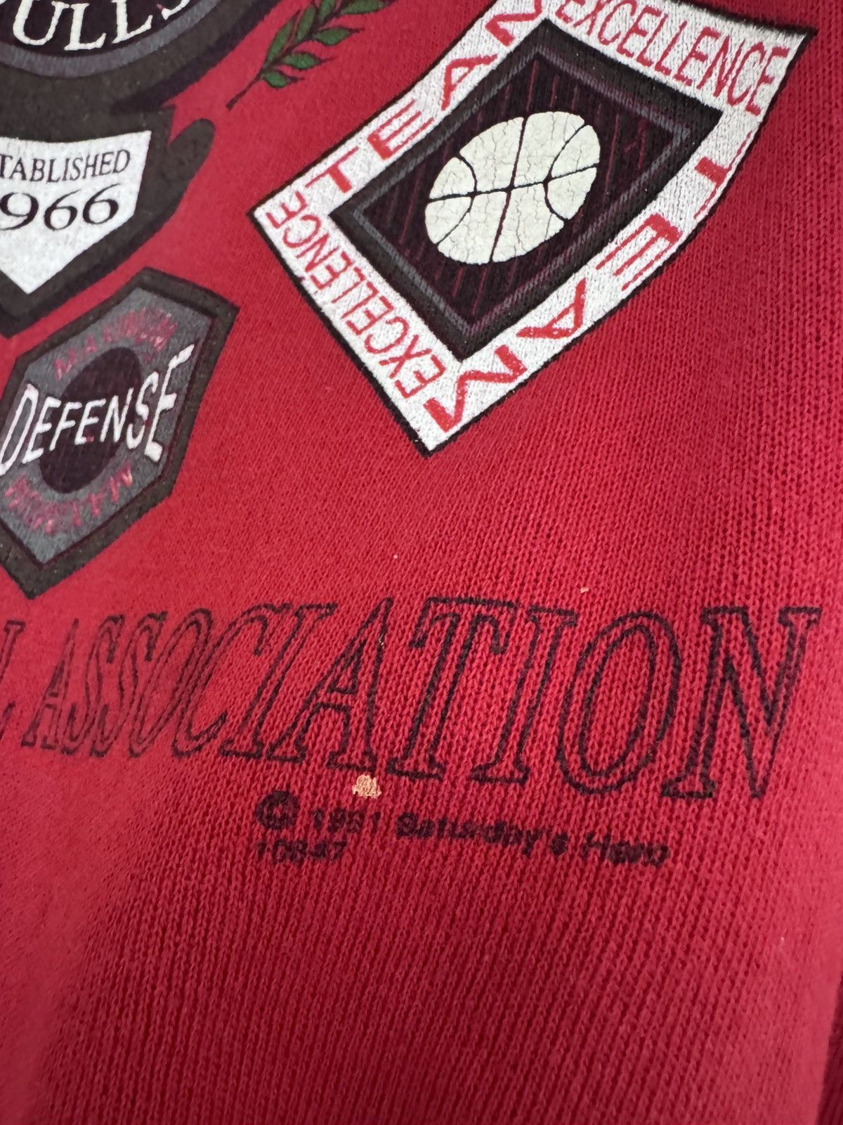 Vintage Vintage 90s Chicago Bulls Crewneck Sweatshirt - Big Logo NBA Size US XL / EU 56 / 4 - 3 Thumbnail