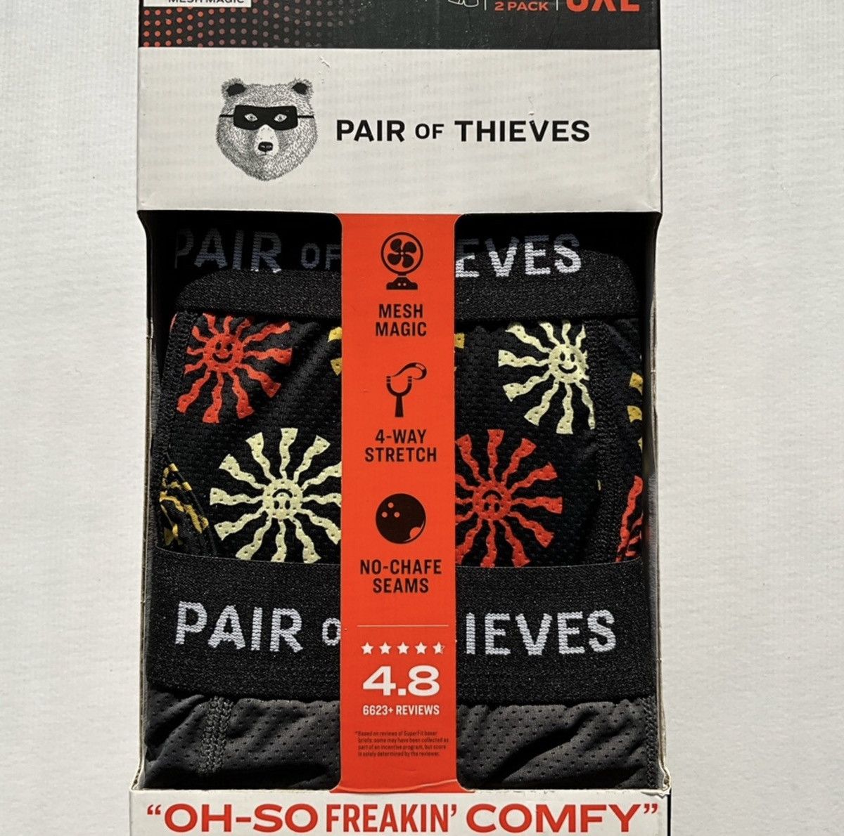 Other Pair of Thieves SUPERFIT Solar Rotations boxer, 2-pack 3XL Size 46 - 5 Thumbnail