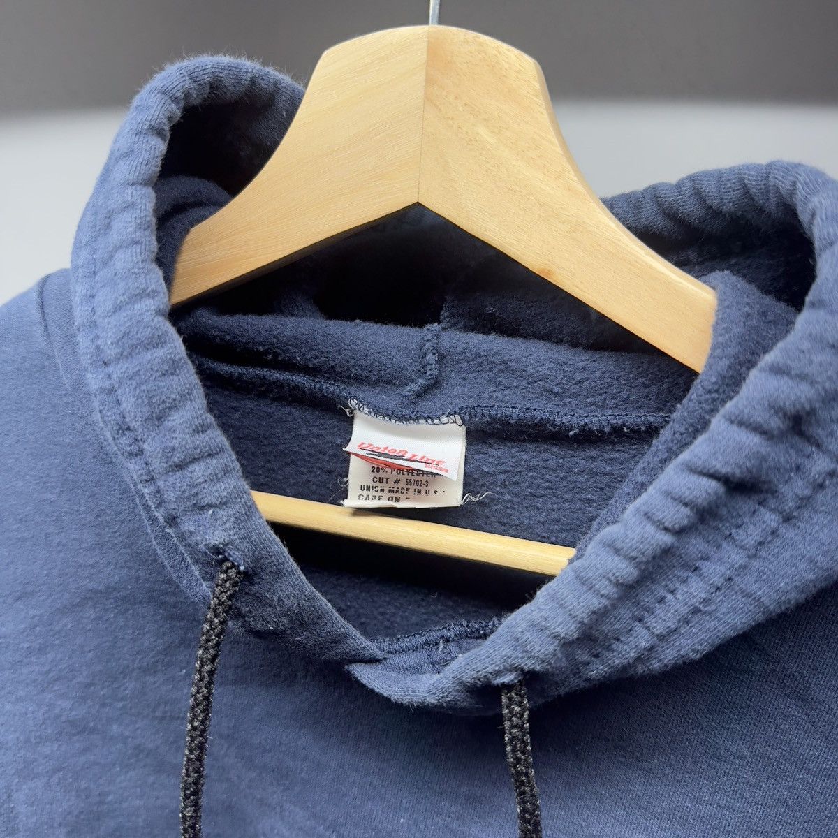 Vintage 90s Thrashed Faded Distressed Blue Hoodie ERD Grunge Chrome Size US L / EU 52-54 / 3 - 5 Thumbnail