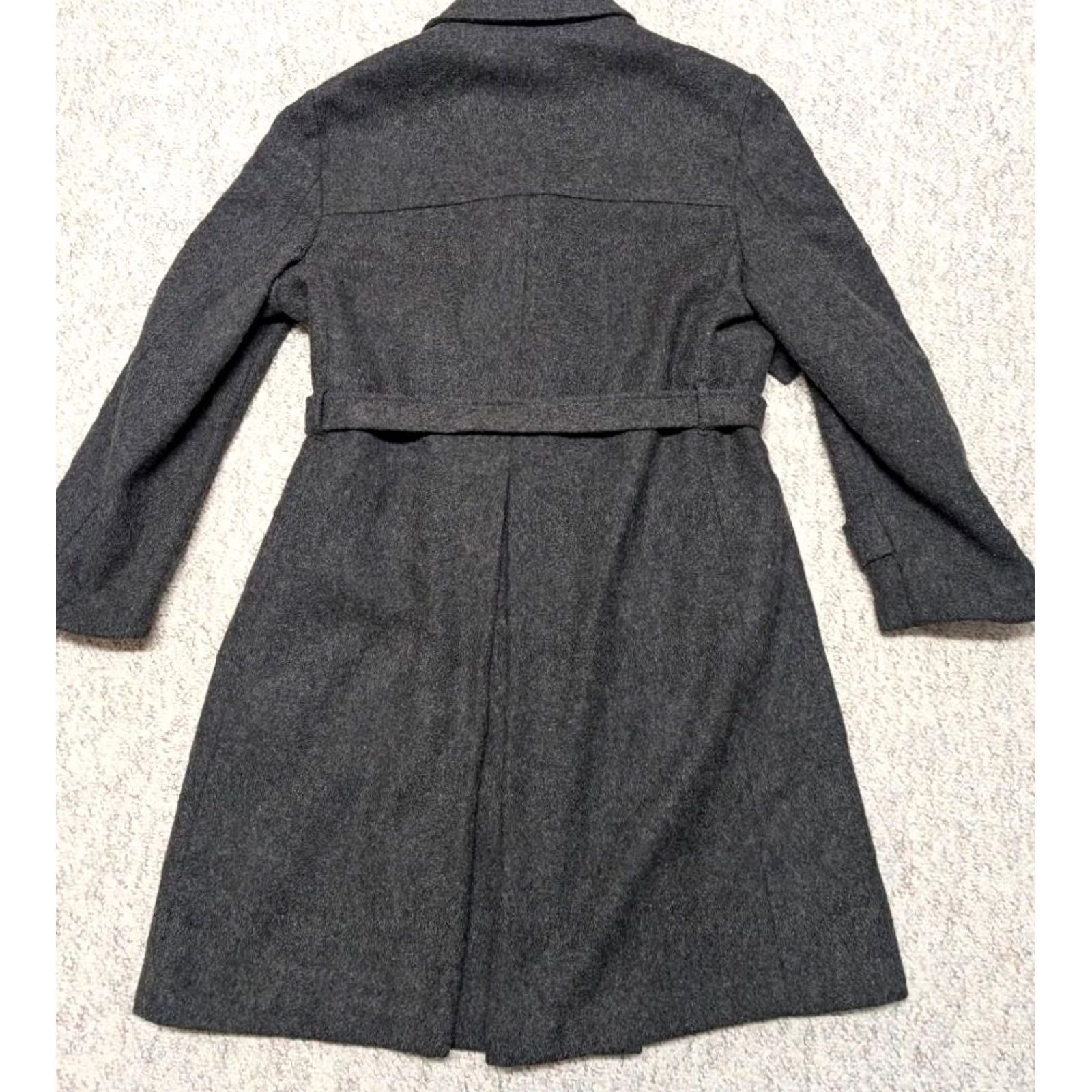 Doublet VINTAGE Botany 500 overcoat Coat Mens XL Gray Wool Double Breasted Belted Trench Coat Size US XL / EU 56 / 4 - 3 Thumbnail
