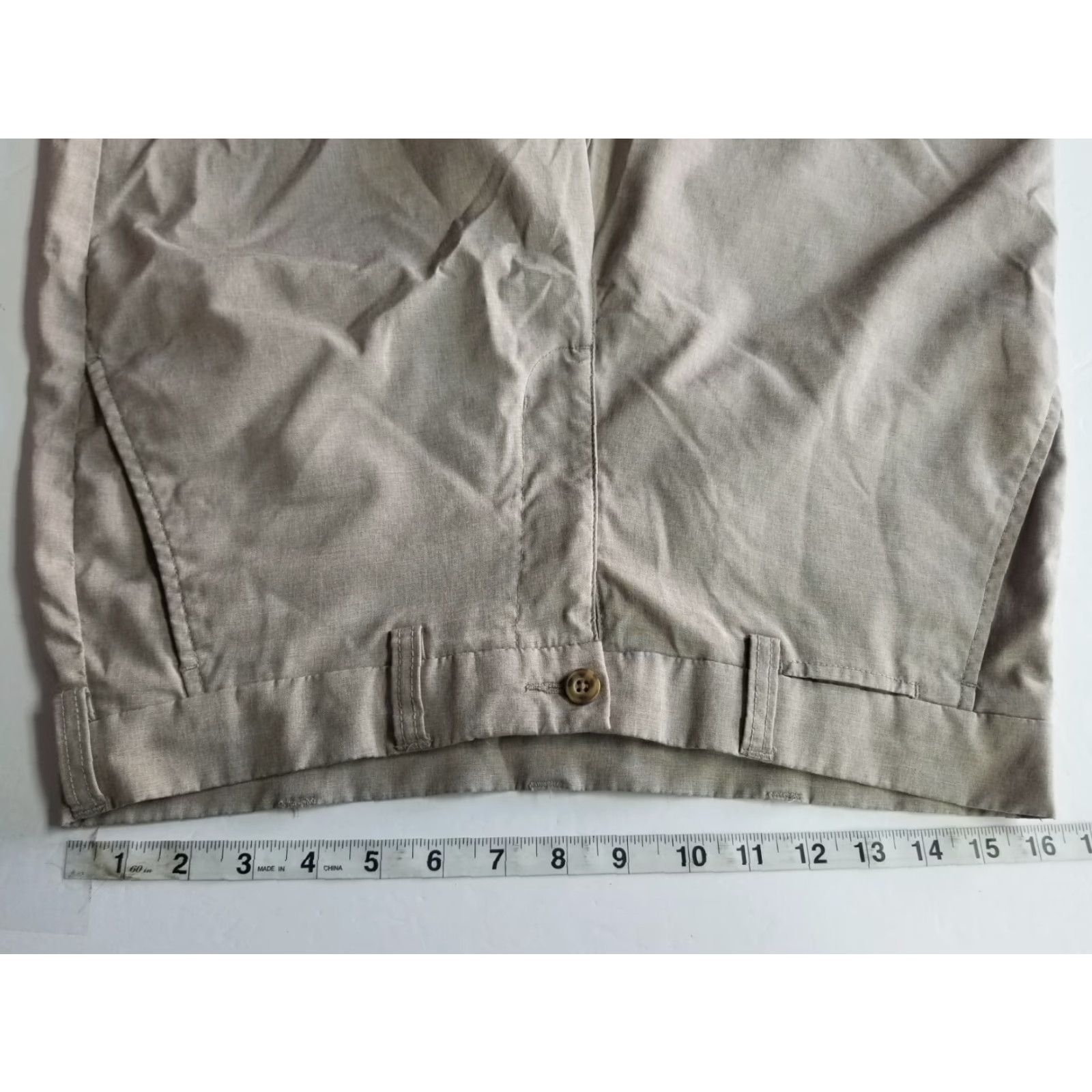 PGA Tour PGA TOUR Chino Shorts Men Size 32 Beige 5-Pocket Design Belt Loops Pockets Flat Front Regular Fit Summer Spring Casual Golf Size US 32 / EU 48 - 3 Thumbnail