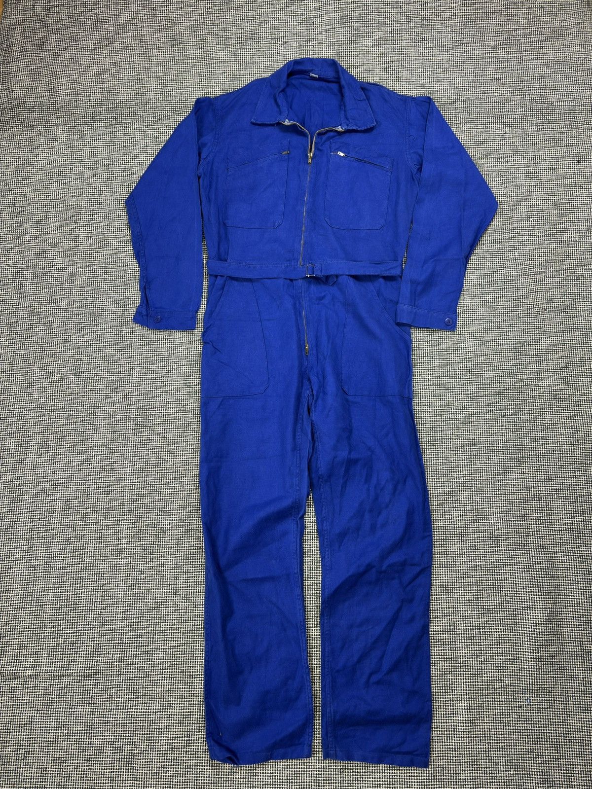 Le Laboureur 70s vintage made in france chore coveralls jumpsuit sanfor Size US M / EU 48-50 / 2 - 4 Thumbnail