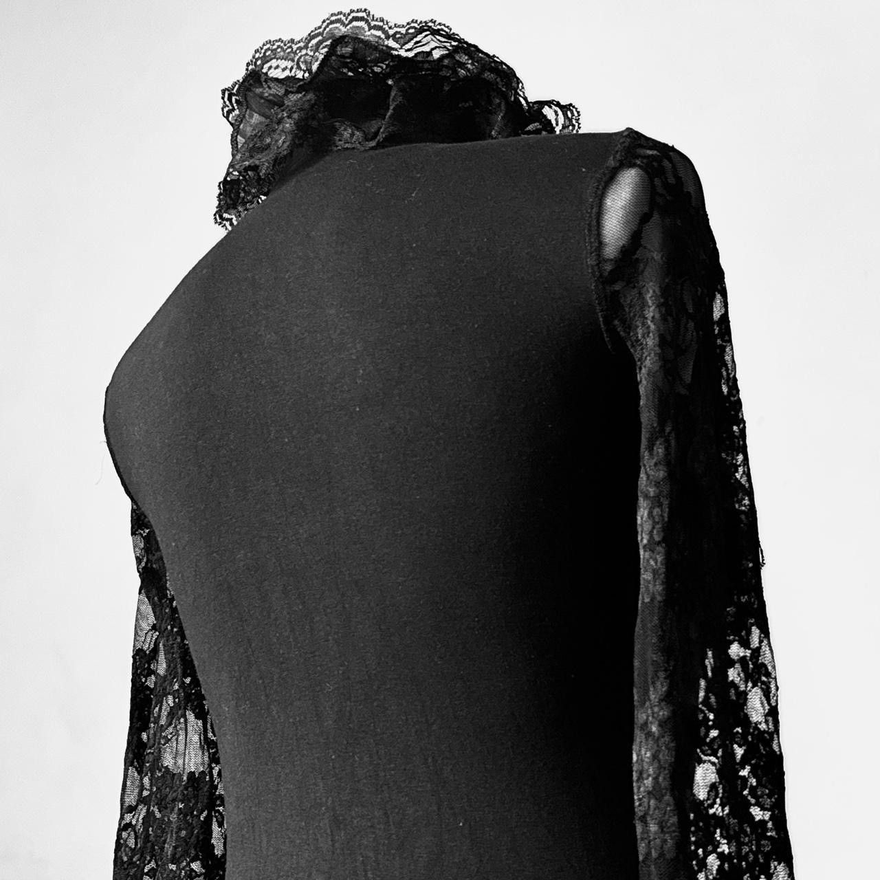Vintage gothic avant-garde Coquette Victorian lace blouse Size S / US 4 / IT 40 - 3 Thumbnail
