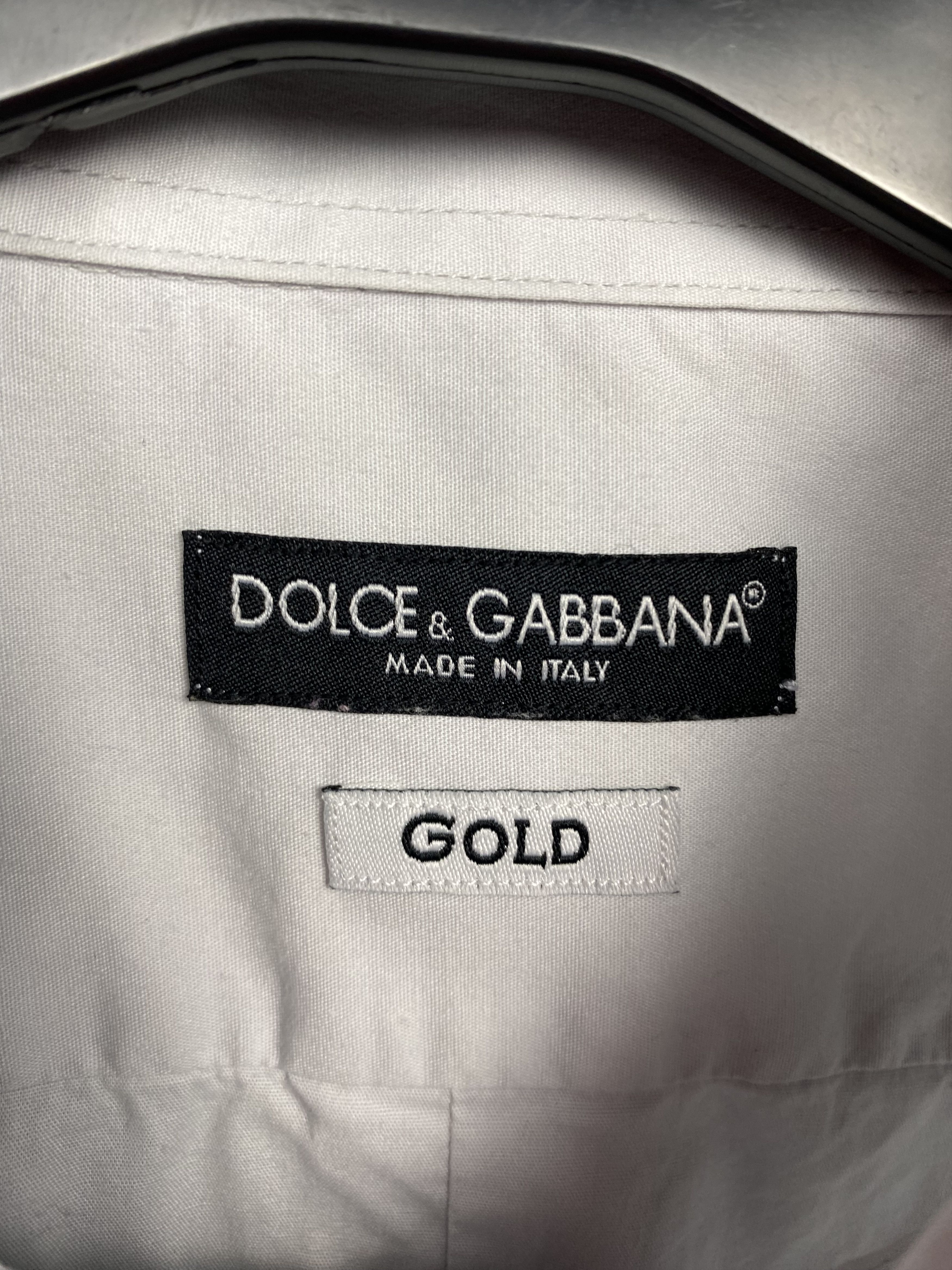 Dolce & Gabbana Dolce & Gabbana Vintage Mens Long Sleeve Shirt Size US L / EU 52-54 / 3 - 3 Thumbnail