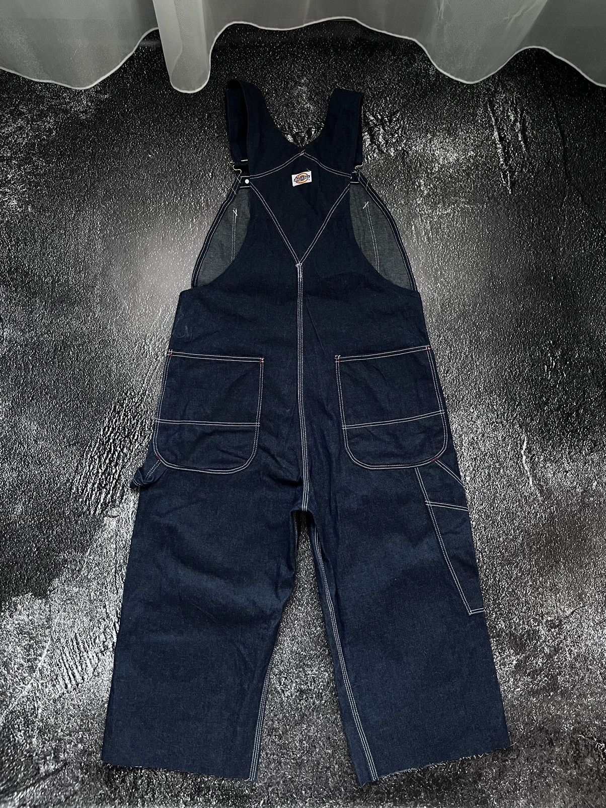Dickies Vintage Dickies Cropped Overalls Blue Denim Size US 34 / EU 50 - 2 Thumbnail