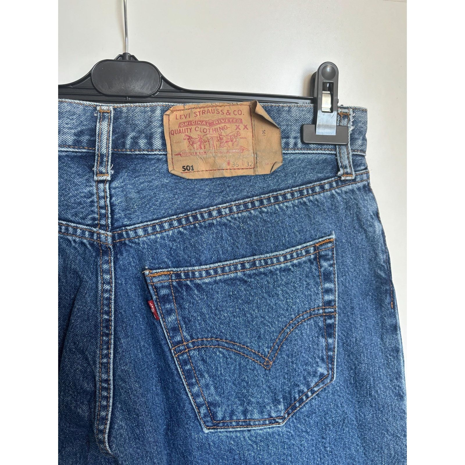 Levi's × Levi's Made & Crafted × Vintage Vintage Levi's 501-0115 W36 L34 Mexico 90s Button Fly Jeans Size US 36 / EU 52 - 8 Thumbnail