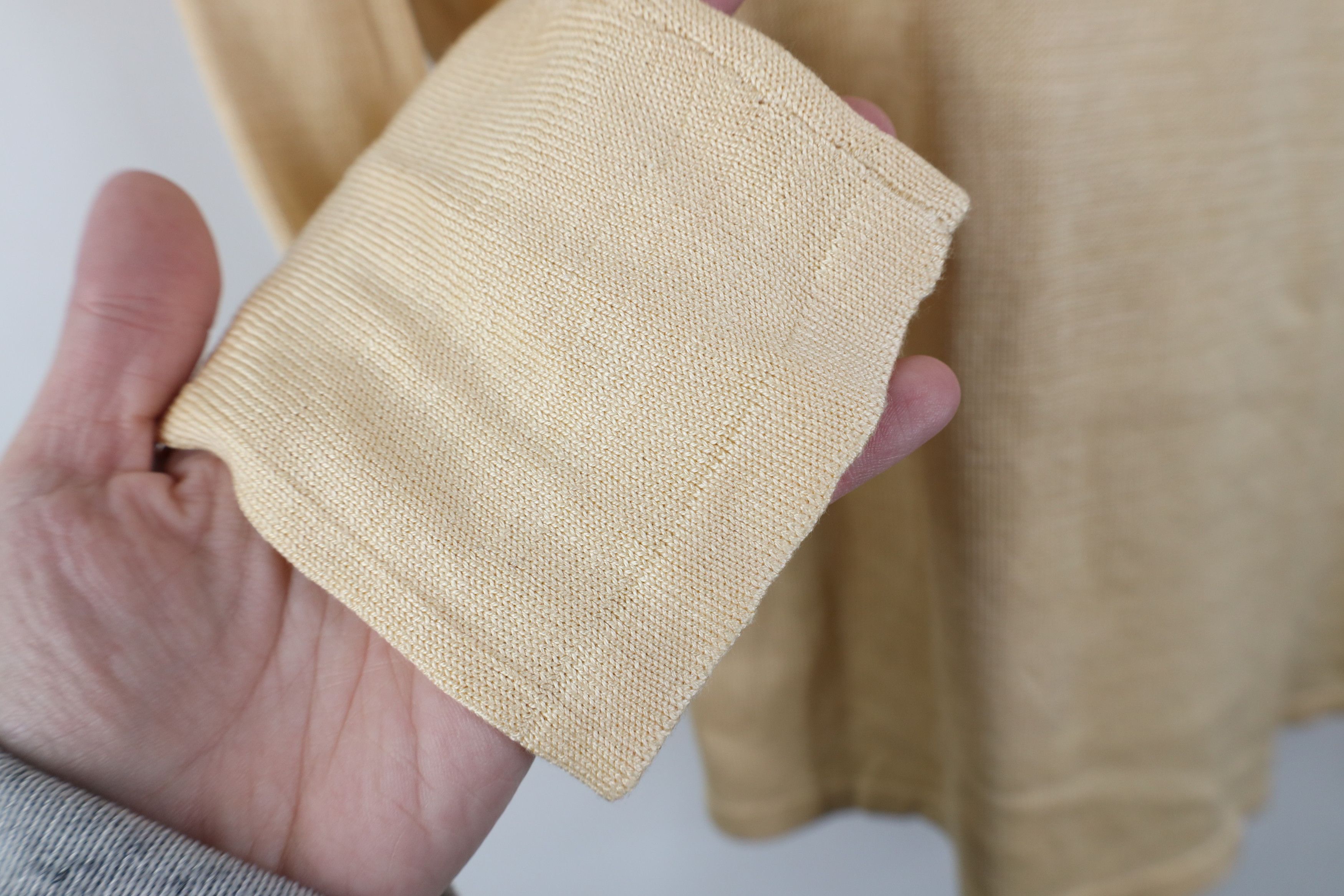 Vintage Vintage 90s Streetwear Silk Knit Turtleneck Sweater Gold Size L / US 10 / IT 46 - 6 Thumbnail