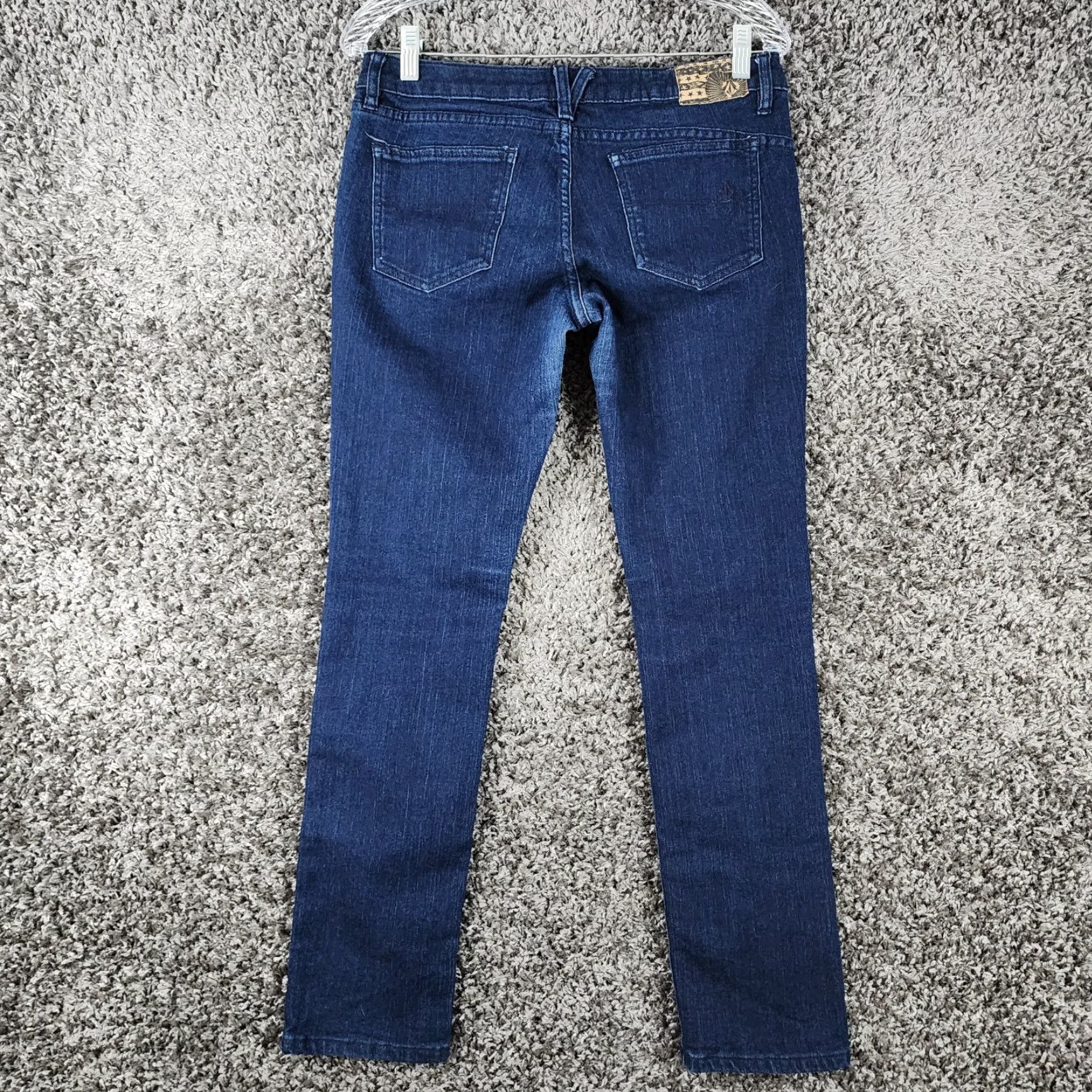 Volcom Volcom Jeans Size 9 Blue Stix Skinny Shortie Fit Stretch Womens Size 30" / US 8 / IT 44 - 6 Thumbnail