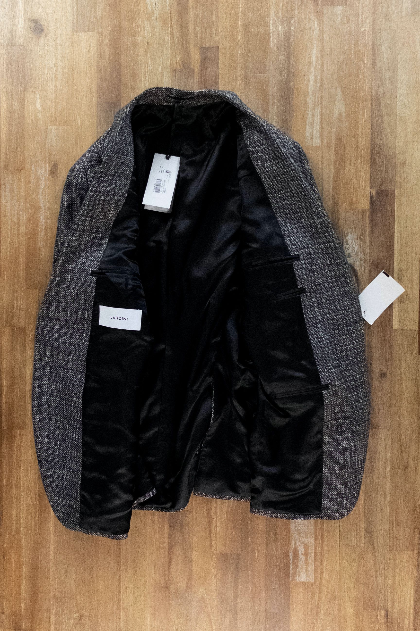 Lardini LARDINI gray speckled weave wool silk sportcoat jacket Size 40R - 8 Thumbnail