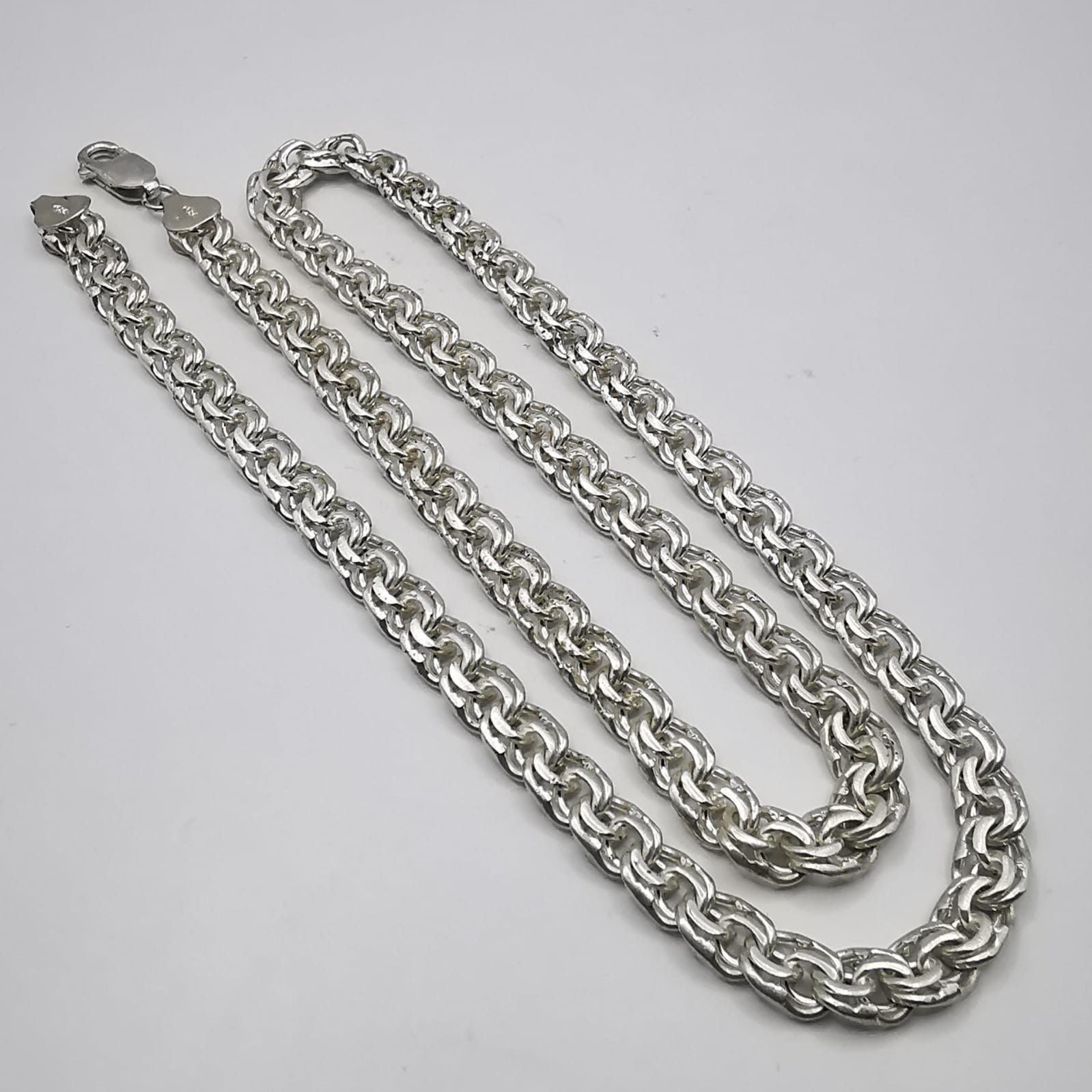 Sterling Silver Vintage Jewelry Chain, 925 Sterling Silver, Signed 32,91g Size ONE SIZE - 1 Thumbnail