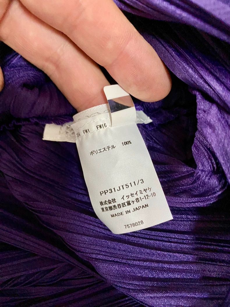 Issey Miyake Issey Miyake size:3 Purple pleated top Size S / US 4 / IT 40 - 6 Thumbnail