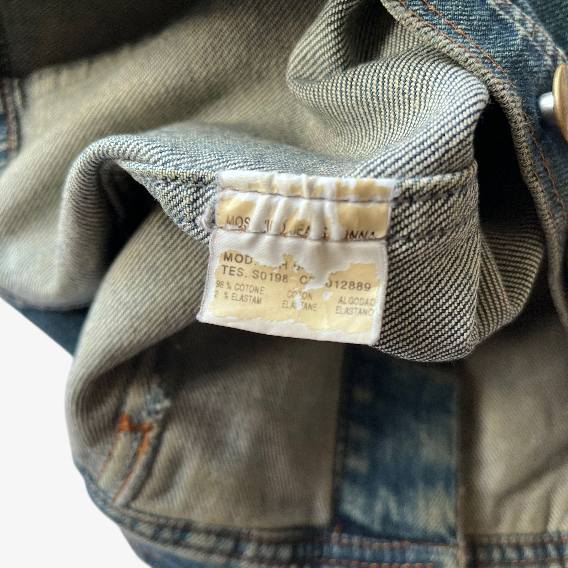Moschino Vintage Y2K Women's Moschino Jeans Blue Denim Trucker Jacket Size XS / US 0-2 / IT 36-38 - 5 Thumbnail
