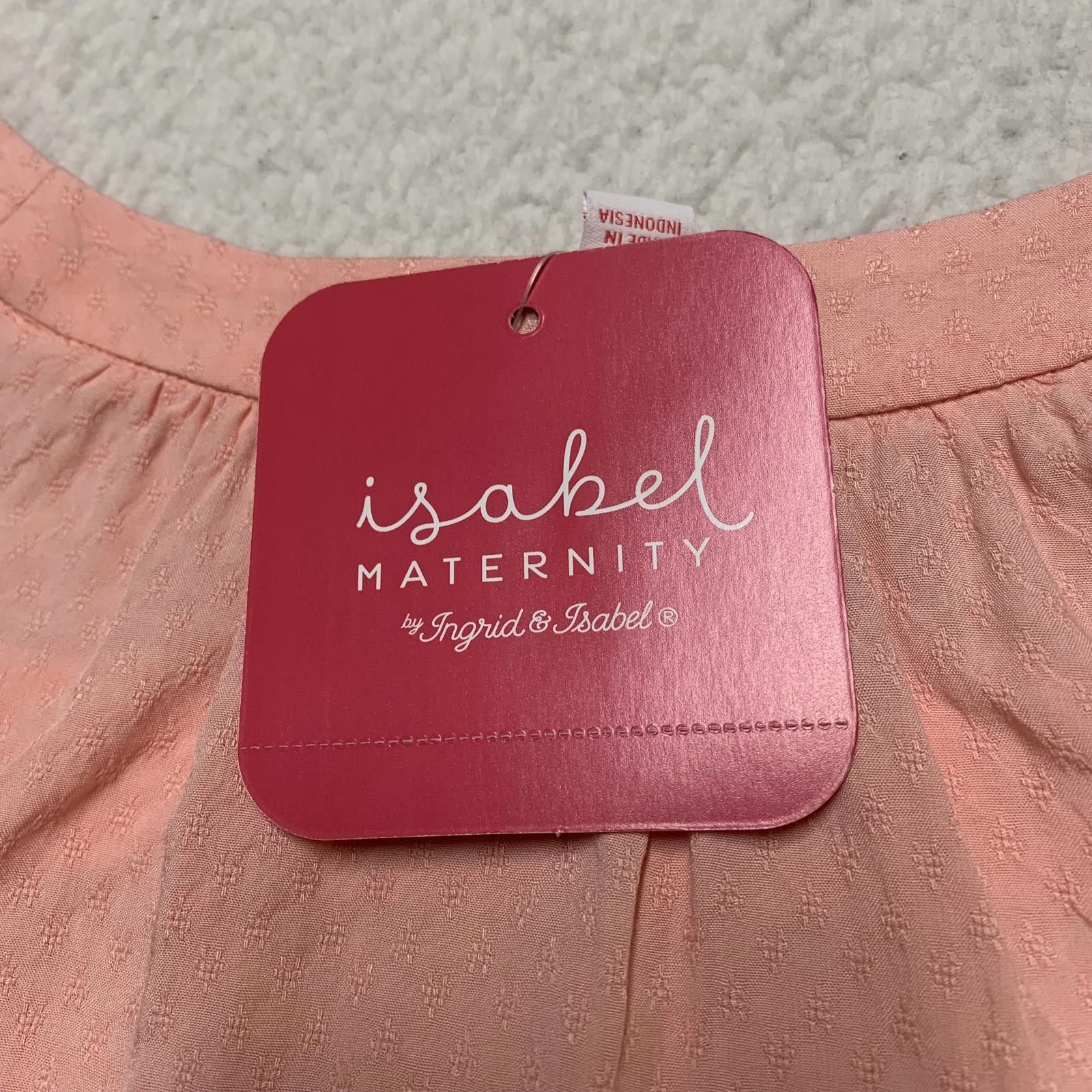 Other Isabel Maternity Women's Size XXL Peachy Pink Peasant Shirt Size XXL / US 16-18 / IT 52-54 - 4 Thumbnail