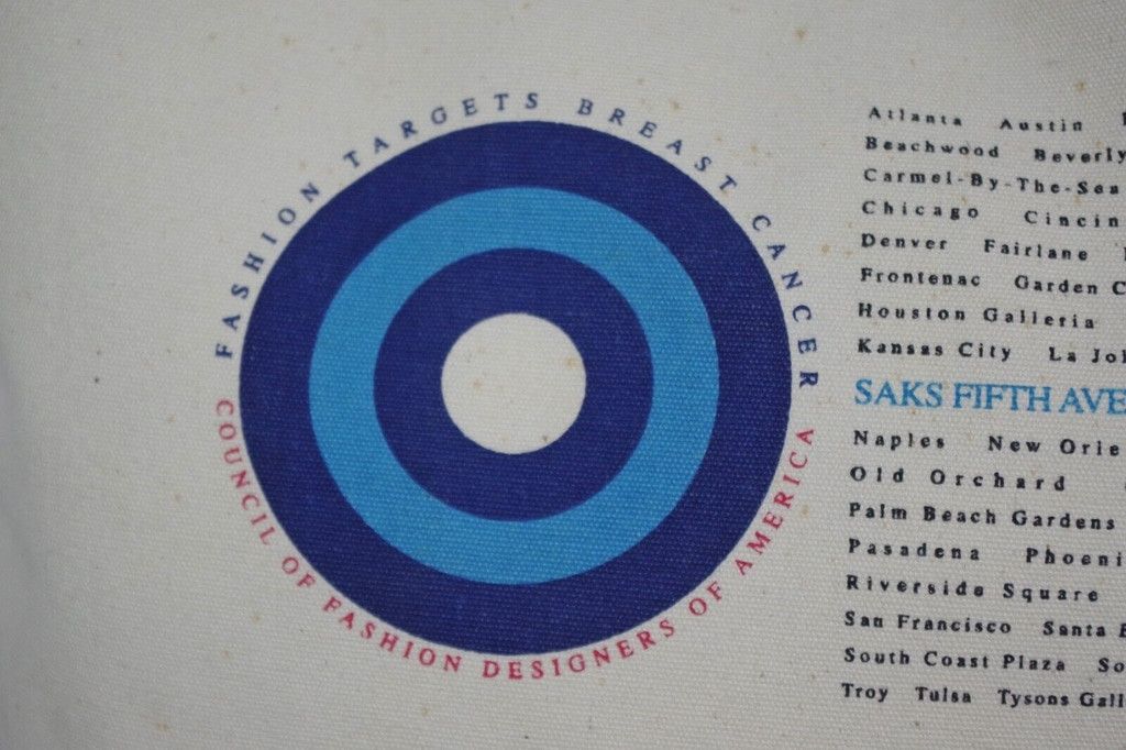 Ralph Lauren × Saks Fifth Avenue 1999 Fashion Targets Breast Cancer Saks Fifth Ave Cloth Tote Size ONE SIZE - 8 Thumbnail
