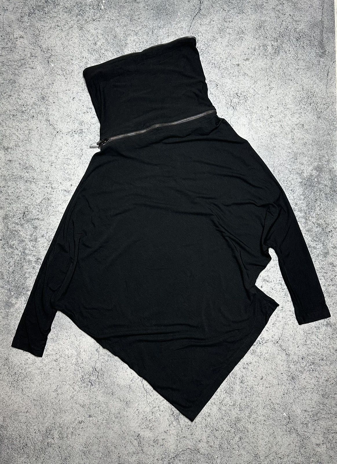 plein sud Plein Sud Jeans Asymmetric Turtleneck Zip Details Top Hoodie Size L / US 10 / IT 46 - 10 Thumbnail