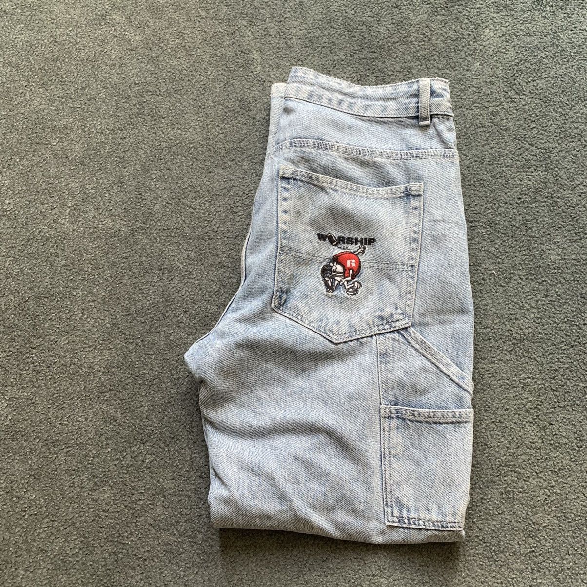 Russell Athletic WORSHIP SUPPLY X RUSSELL ATHLETIC DENIM CARPENTER PANTS Size US 30 / EU 46 - 1 Thumbnail