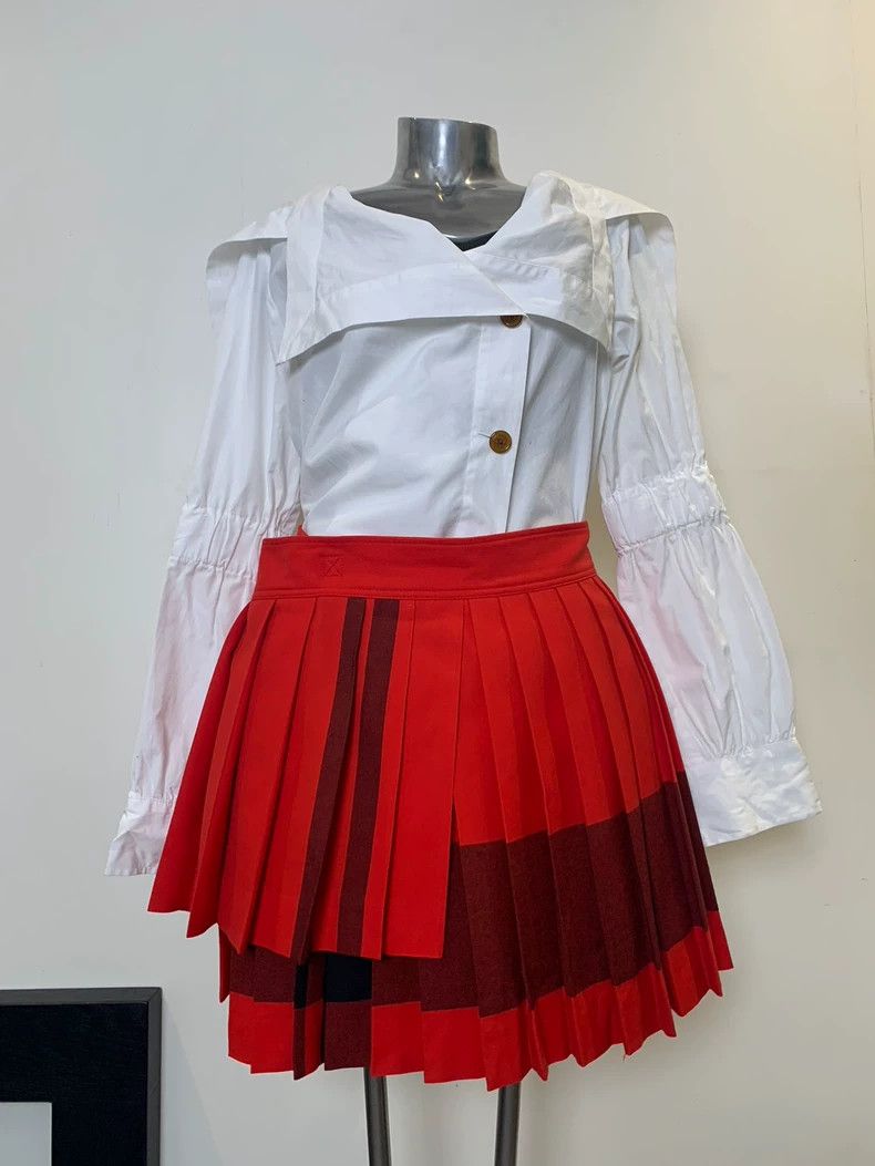 Y's Y's One-piece bandage pleated skirt Size 25" / US 0 / IT 36 - 5 Thumbnail