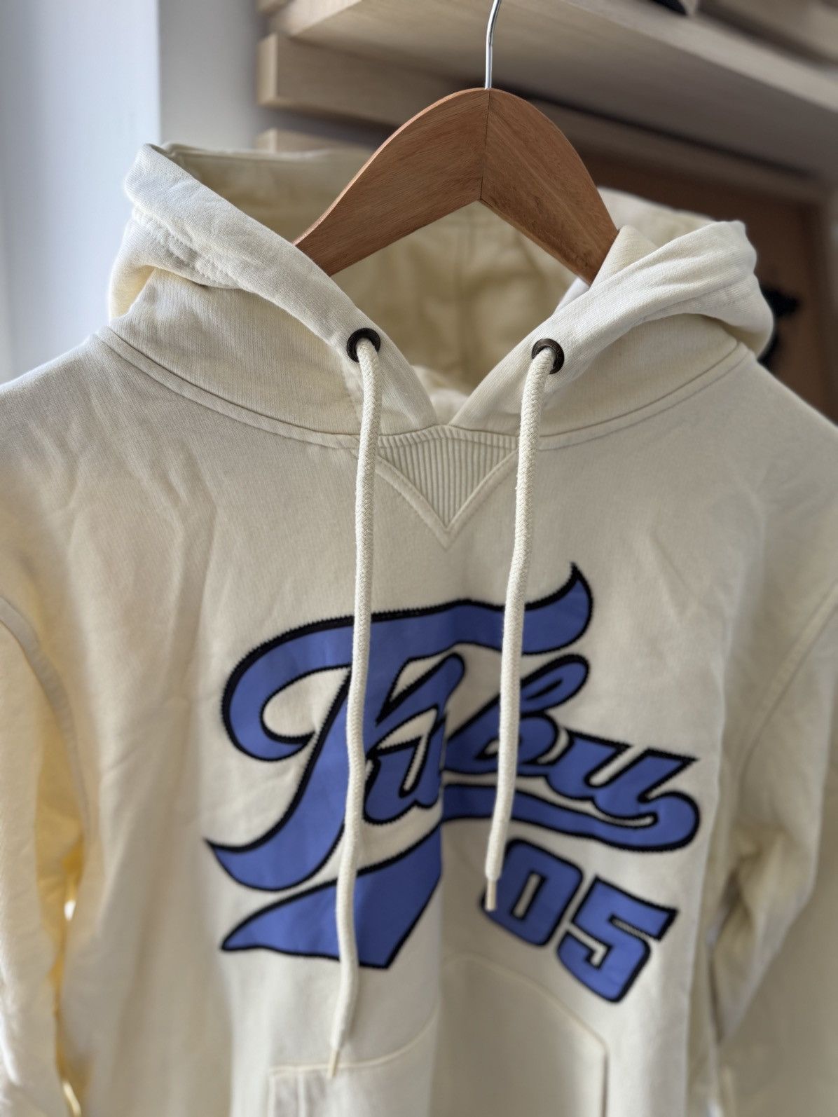 Fubu Fubu Hoodie 05 Big Logo Beige Vintage Size US S / EU 44-46 / 1 - 4 Thumbnail