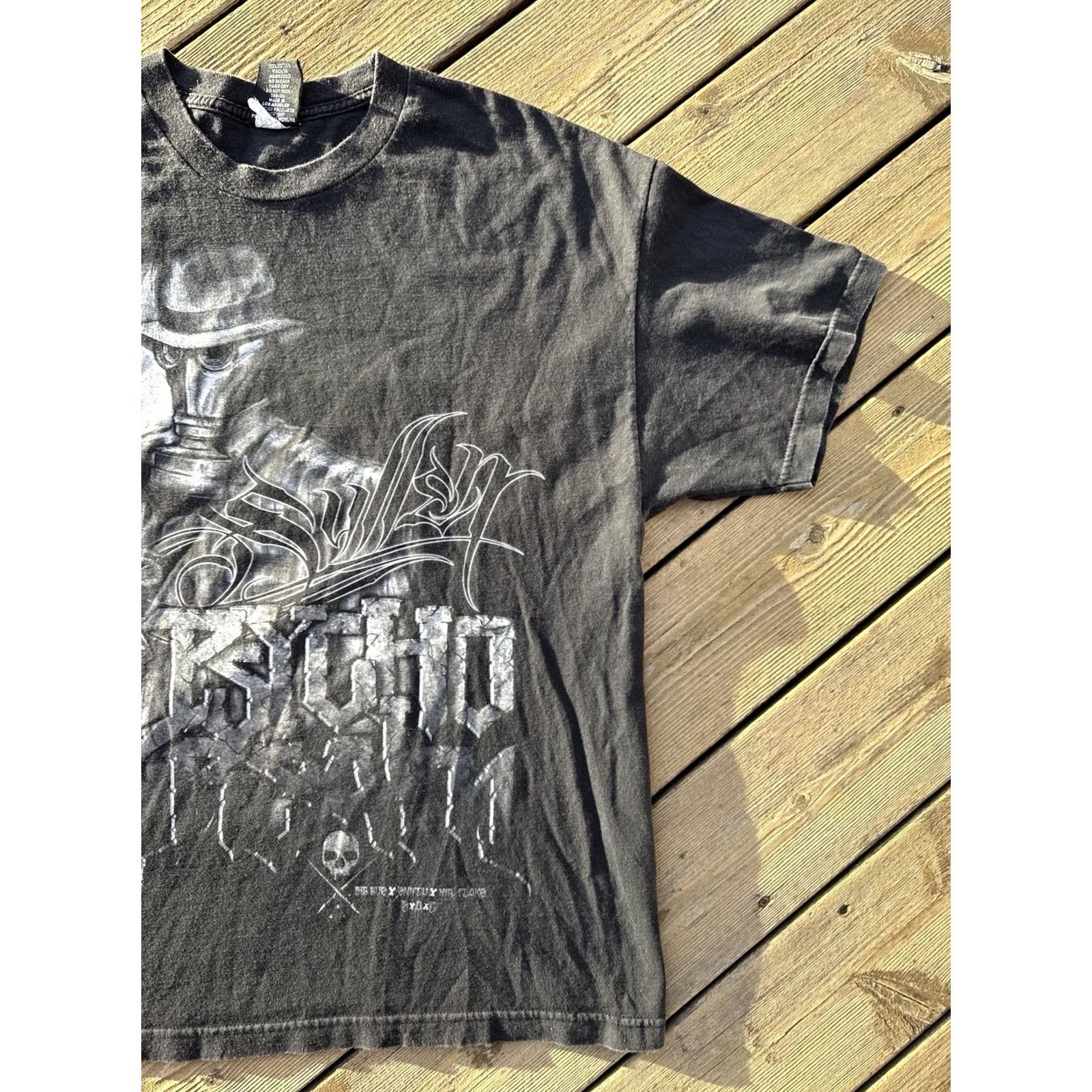 Doublet VINTAGE Psycho Realm T Shirt 1997 XXL Double Sided Rap Hip Hop Fade Black Mens Size US XXL / EU 58 / 5 - 3 Thumbnail