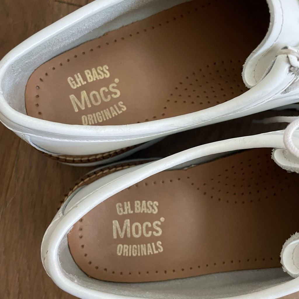 Bass Bass Wallace White Leather Ranger Super Lug Moc Shoe Oxford Size US 9 / IT 39 - 6 Thumbnail