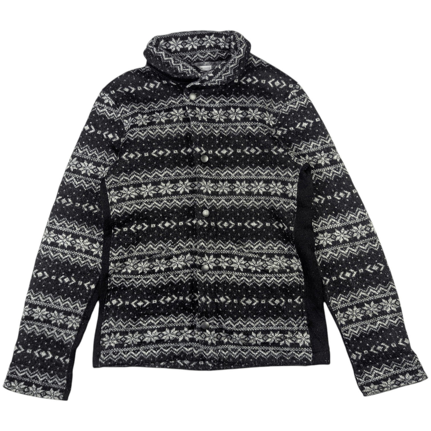 Takeo Kikuchi TAKEO KIKUCHI Coogi Style Button Up Wool Sweatshirt Size S / US 4 / IT 40 - 4 Thumbnail